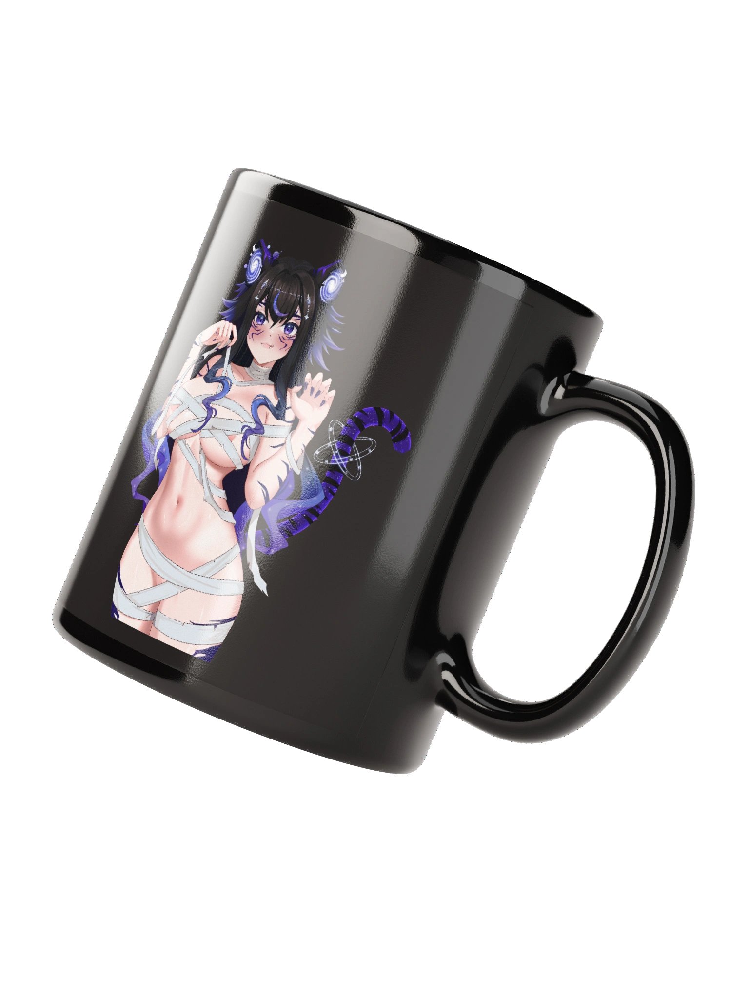Spicy+ Mummy Moona no Background | Black Glossy Mug product image (2)