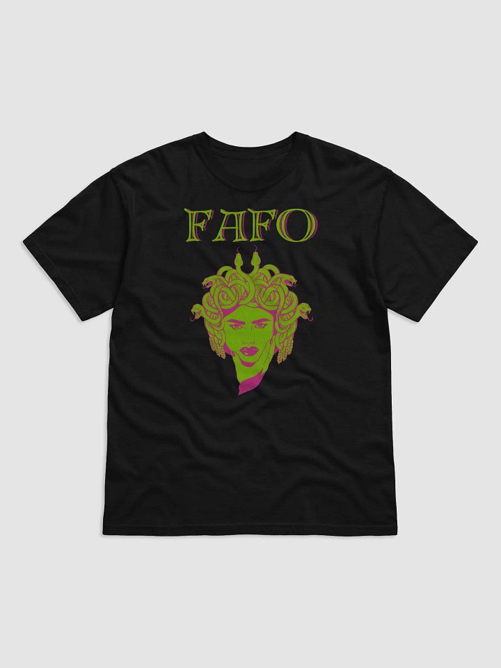 Medusa FAFO Feminist Adult Heavyweight T-Shirt product image (1)