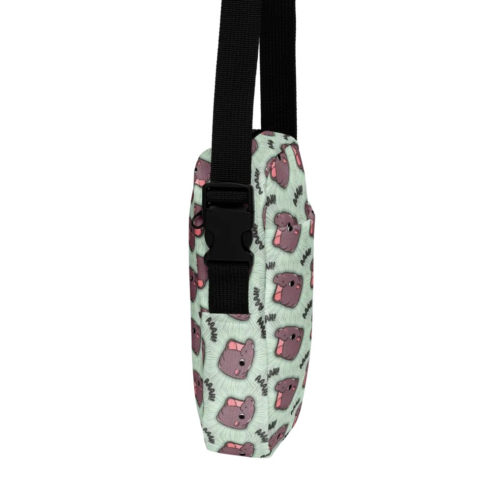 MOODENG'S GREEN AAAH! UTILITY CROSSBODY BAG! product image (8)