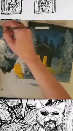 first twitch stream today. this clip reveals my super incredibly complex painting technique🔥