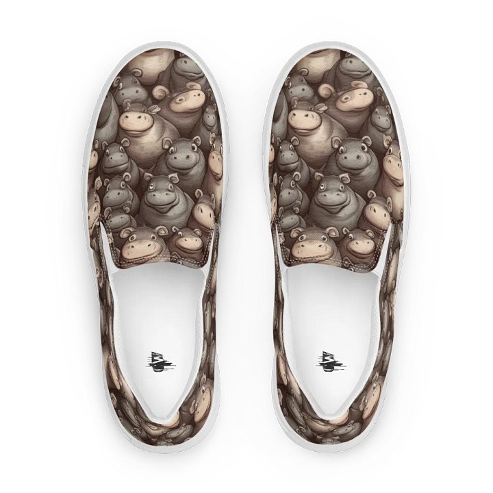Women's Slip-On Hippo Canvas Shoe product image (1)