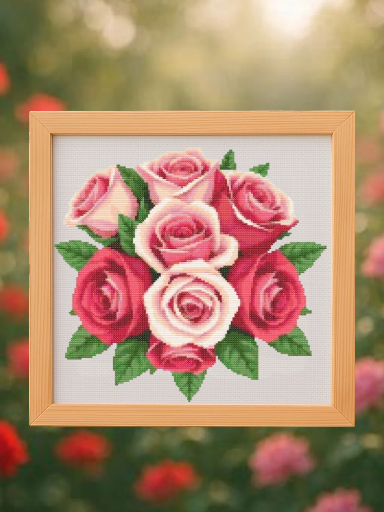 Rose Bouquet Cross Stitch Pattern product image (1)
