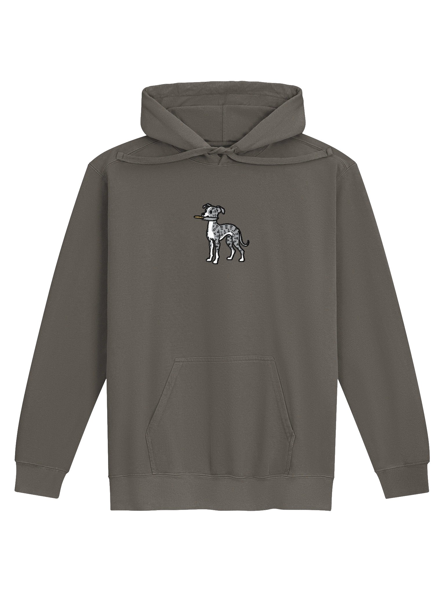 Funny Chibi-Style Italian Greyhound(Blue Brindle) Embroidered Premium Hoodie product image (1)