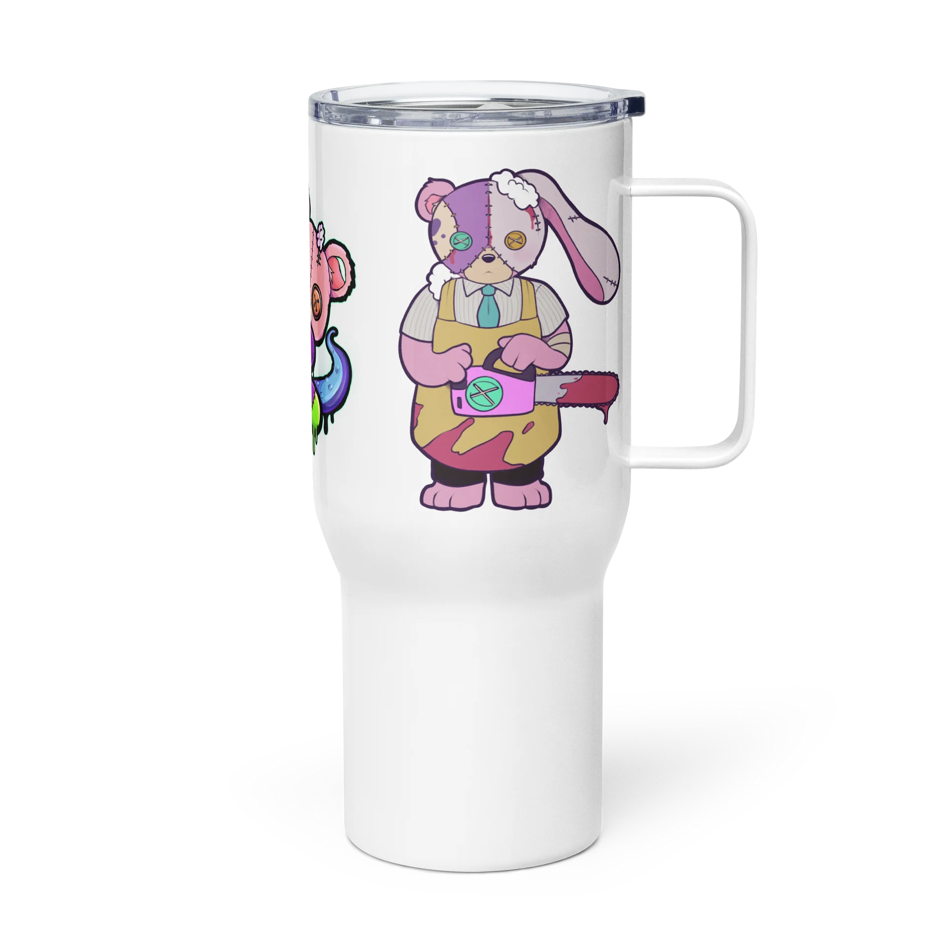 Anxiety Bear Scare Bear: LeatherBear Tumbler product image (4)