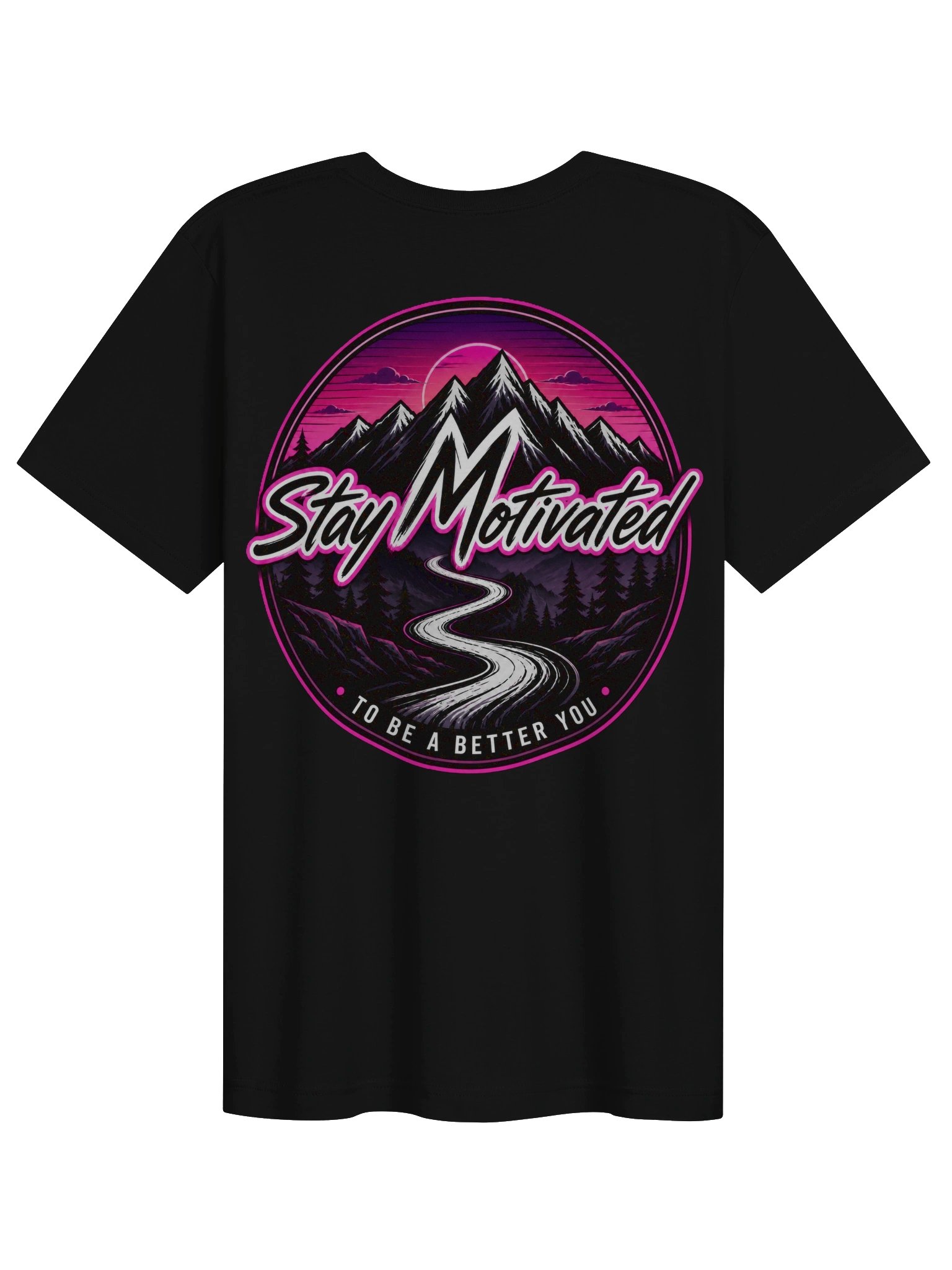 Stay Motivated Neon Mountaineer Tee product image (2)