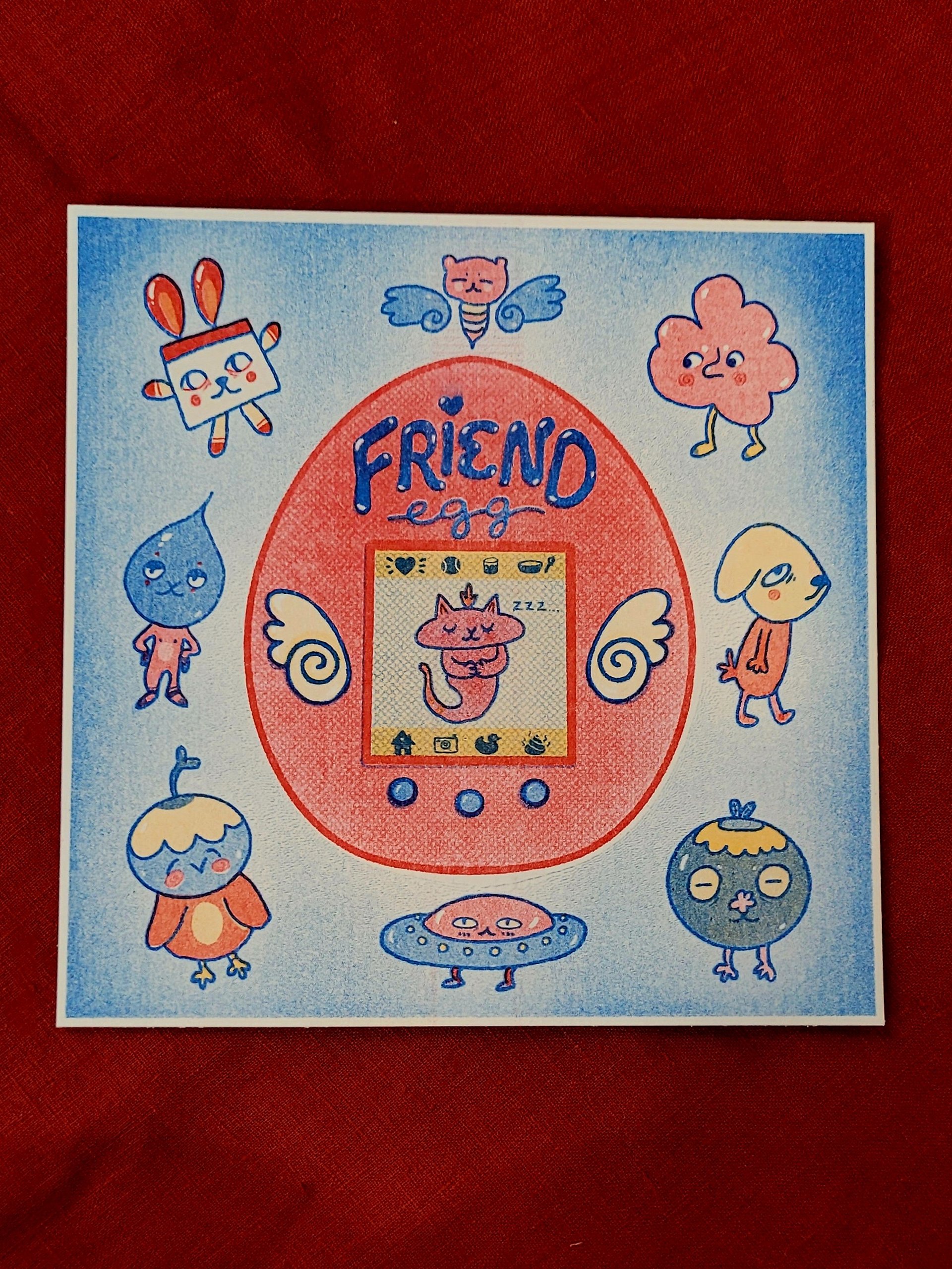 Friend Egg Riso Print product image (3)
