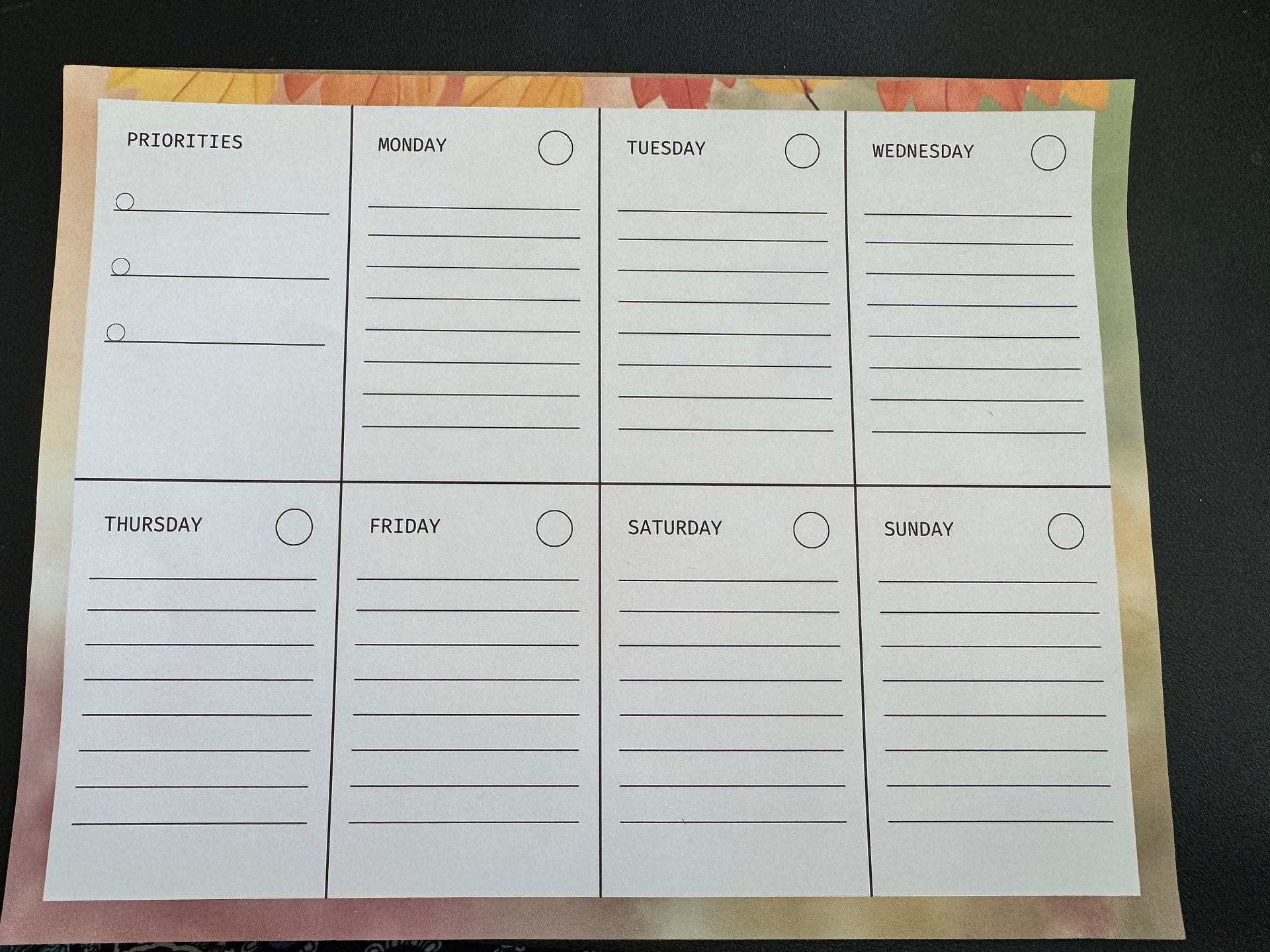 Landscape Weekly Desk Pad product image (1)