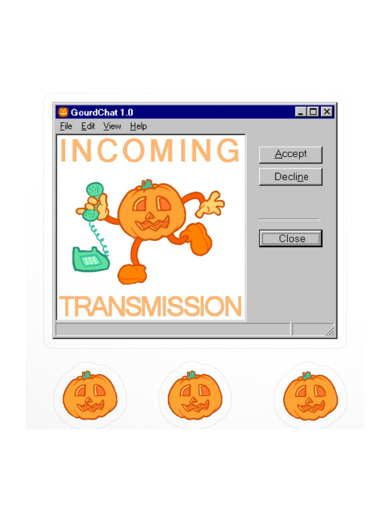 "GourdChat 1.0" Sticker product image (1)