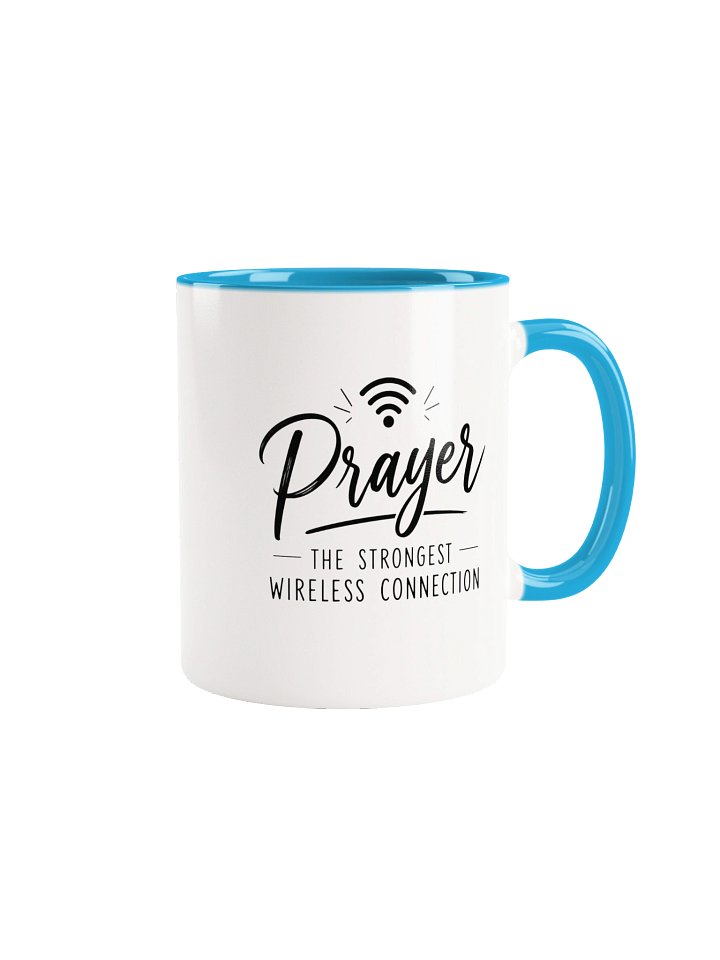 Prayer – The Strongest Wireless Connection Christian Coffee Mug | Inspirational Faith Gift for Christians | Kingdom Life Co. product image (2)