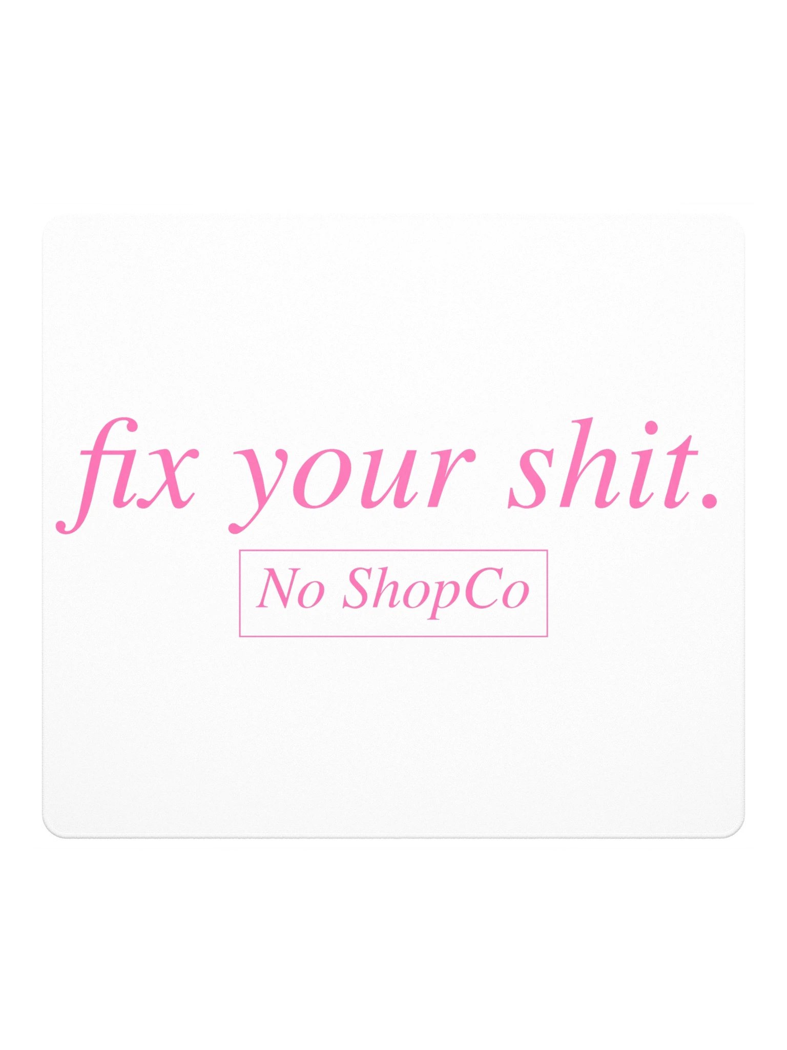 No ShopCo Gaming Mouse Pad - Pink on White product image (2)
