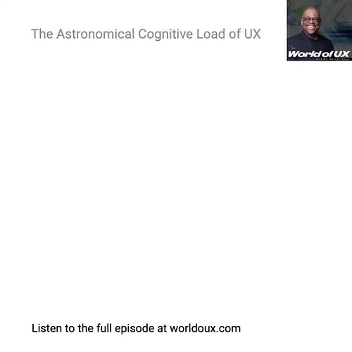 The cognitive load placed upon UXers to do the work is astronomical. Because of this, there's an inherent danger when communi...