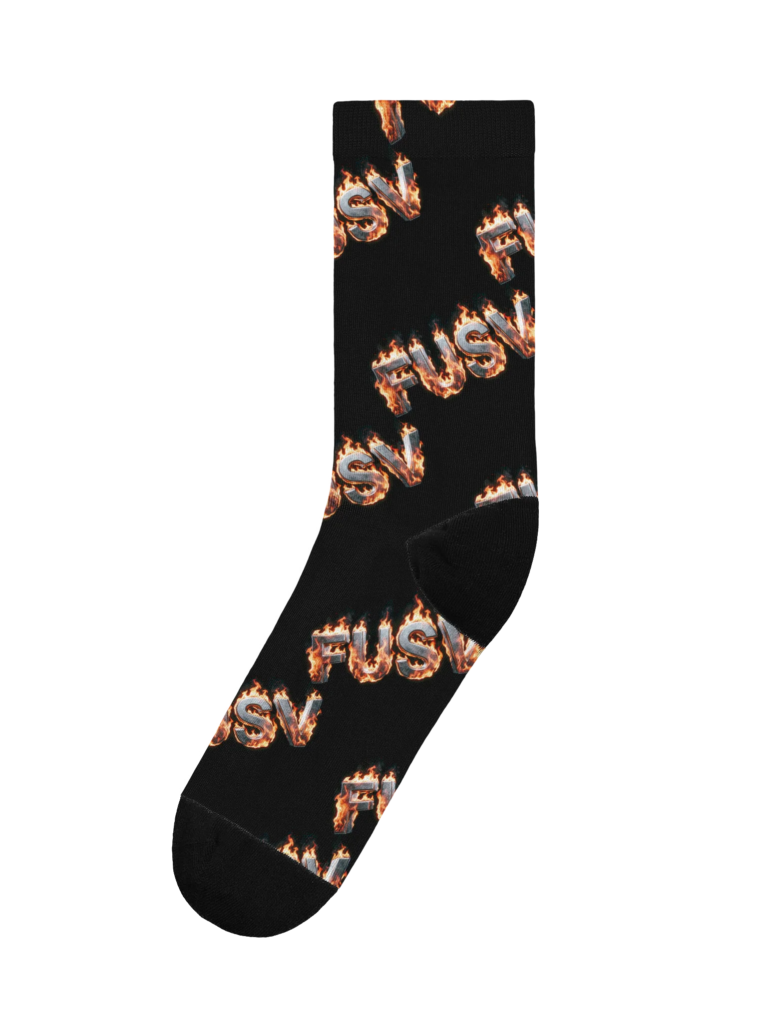 FUSV Flaming Socks Black product image (1)