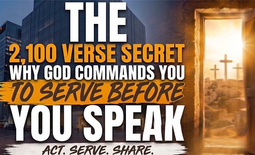 👋 The 2,100 Verse Secret: Why God Commands You to Serve Before You Speak - Have you ever noticed the 