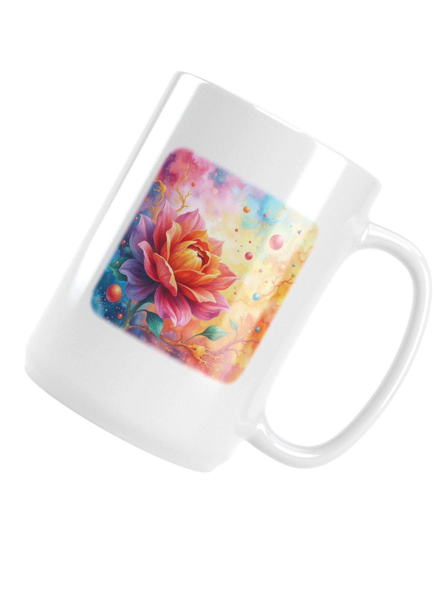 Dreamlike Floral Fusion Elegance Mug product image (5)