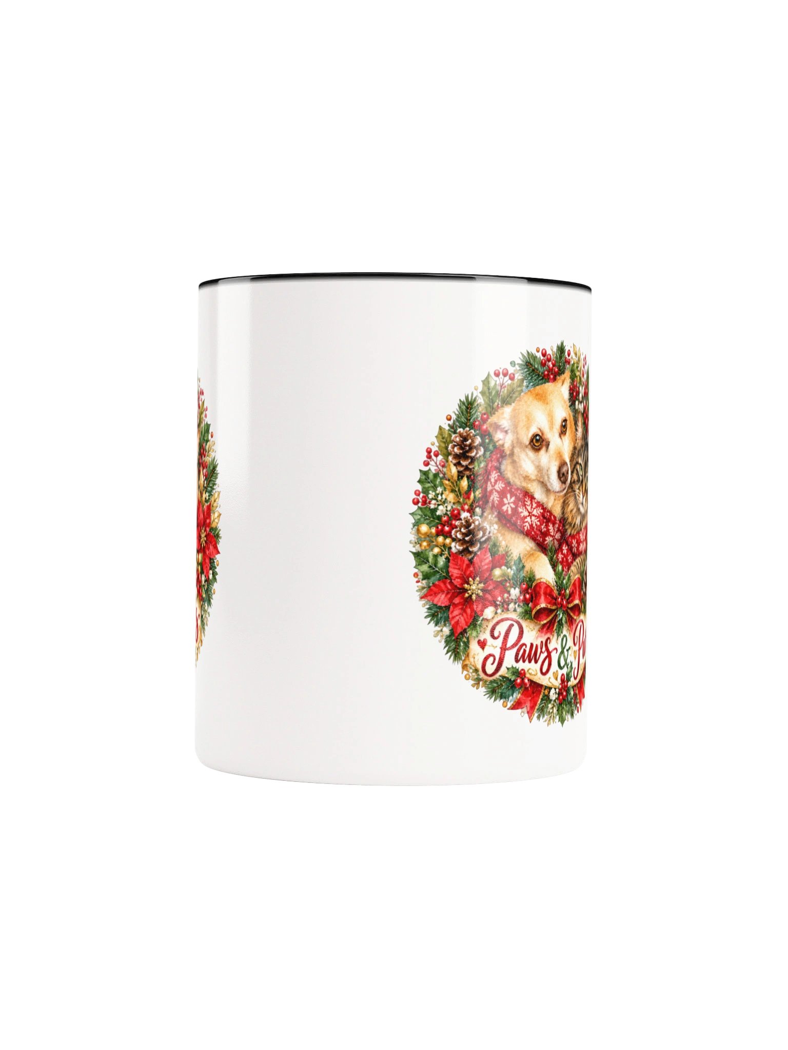Paws and Purrs Christmas Cat and Dog Mug product image (41)