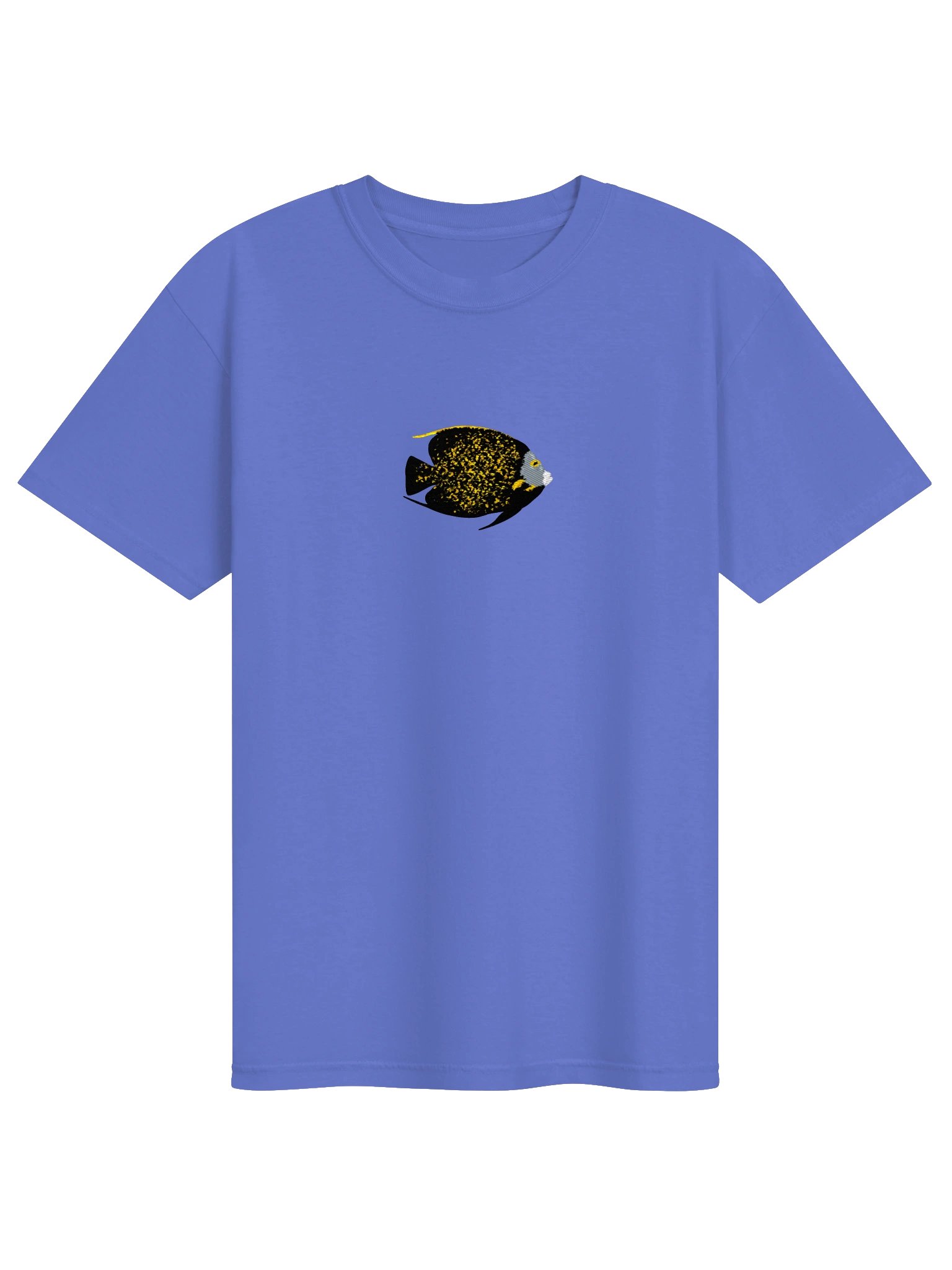 French Angelfish Embroidered Premium T-Shirt | Saltwater Reef Aquarium Fish & Marine Life Apparel product image (25)