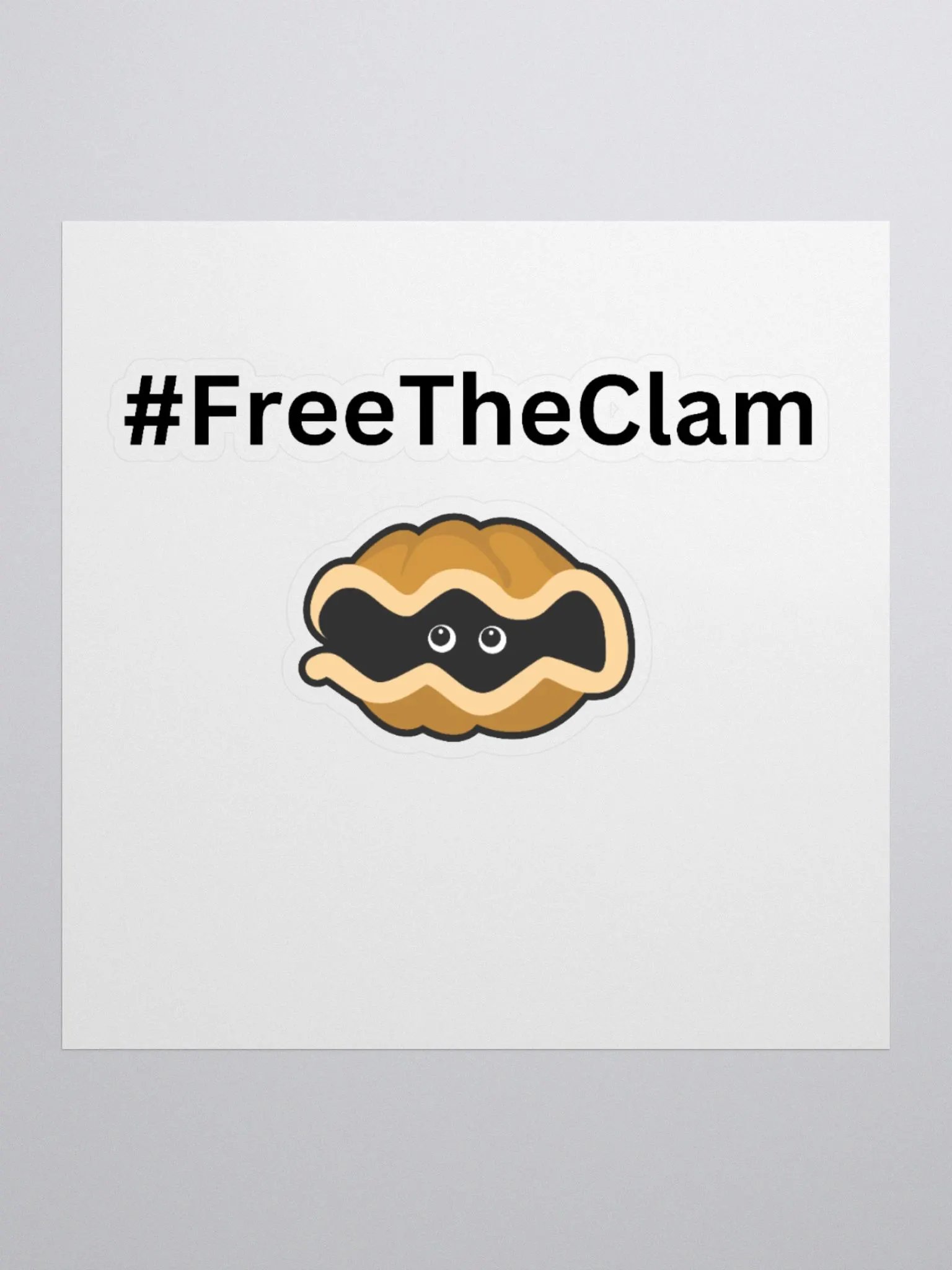 #FreeTheClam Sticker product image (1)