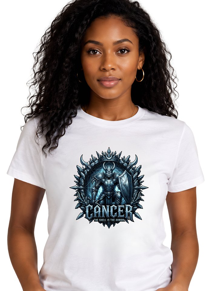 Cancer Zodiac Gothic Streetwear Graphic Tee product image (1)