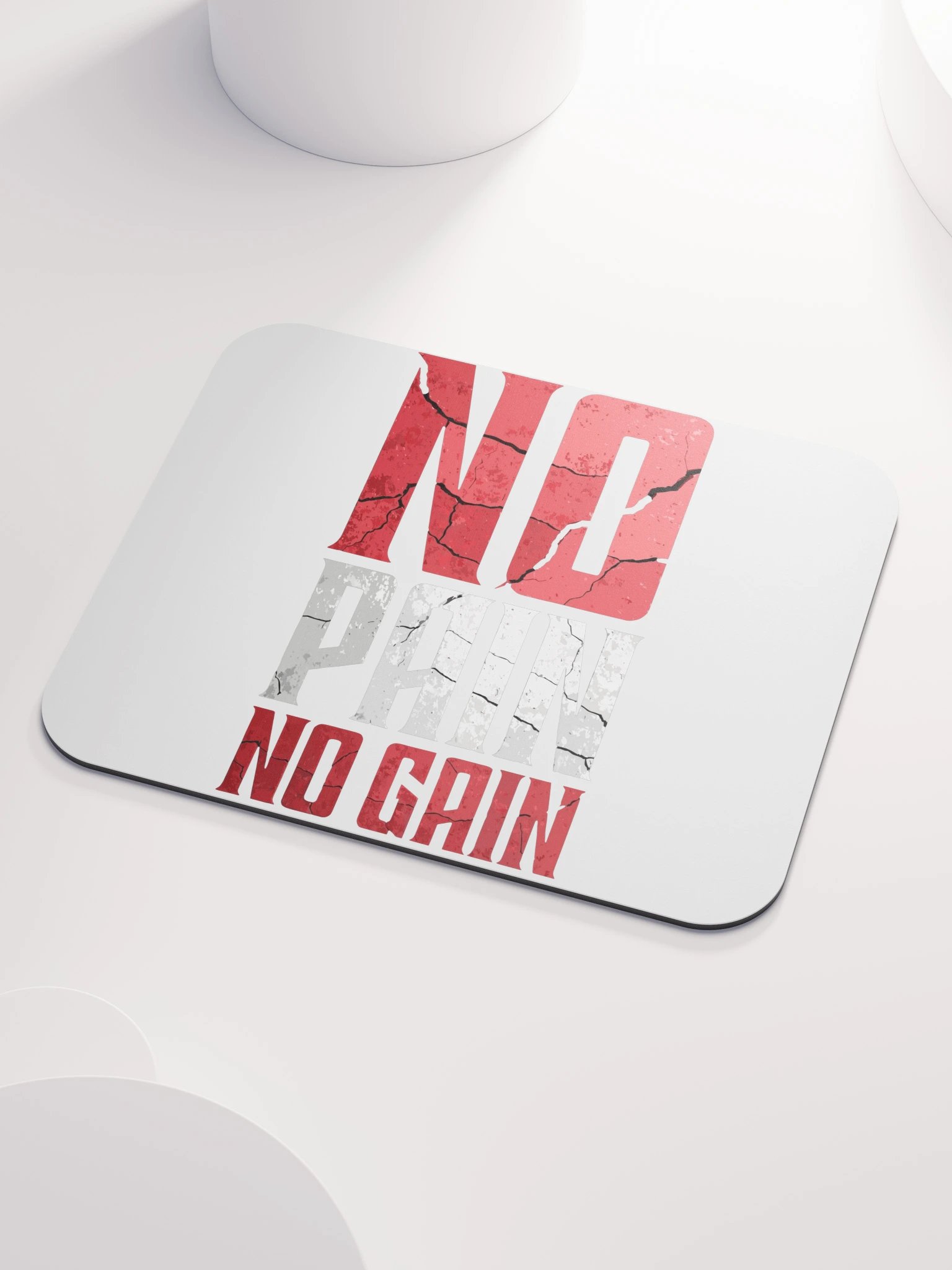 No Pain No Gain Mouse Pad – Motivational Gym Desk Accessory product image (3)