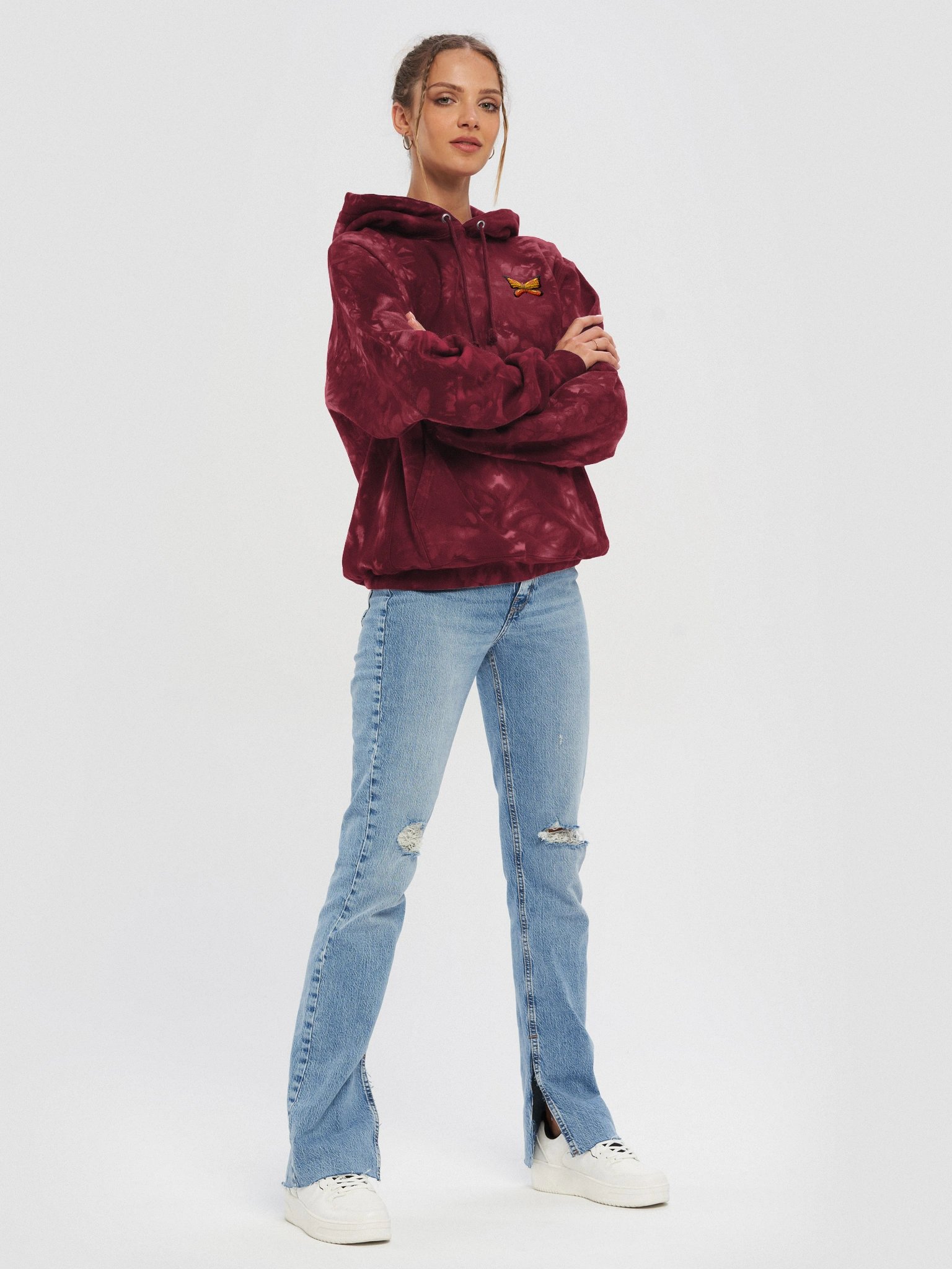 Symmetrical Wings Tie-Dye Hoodie product image (8)