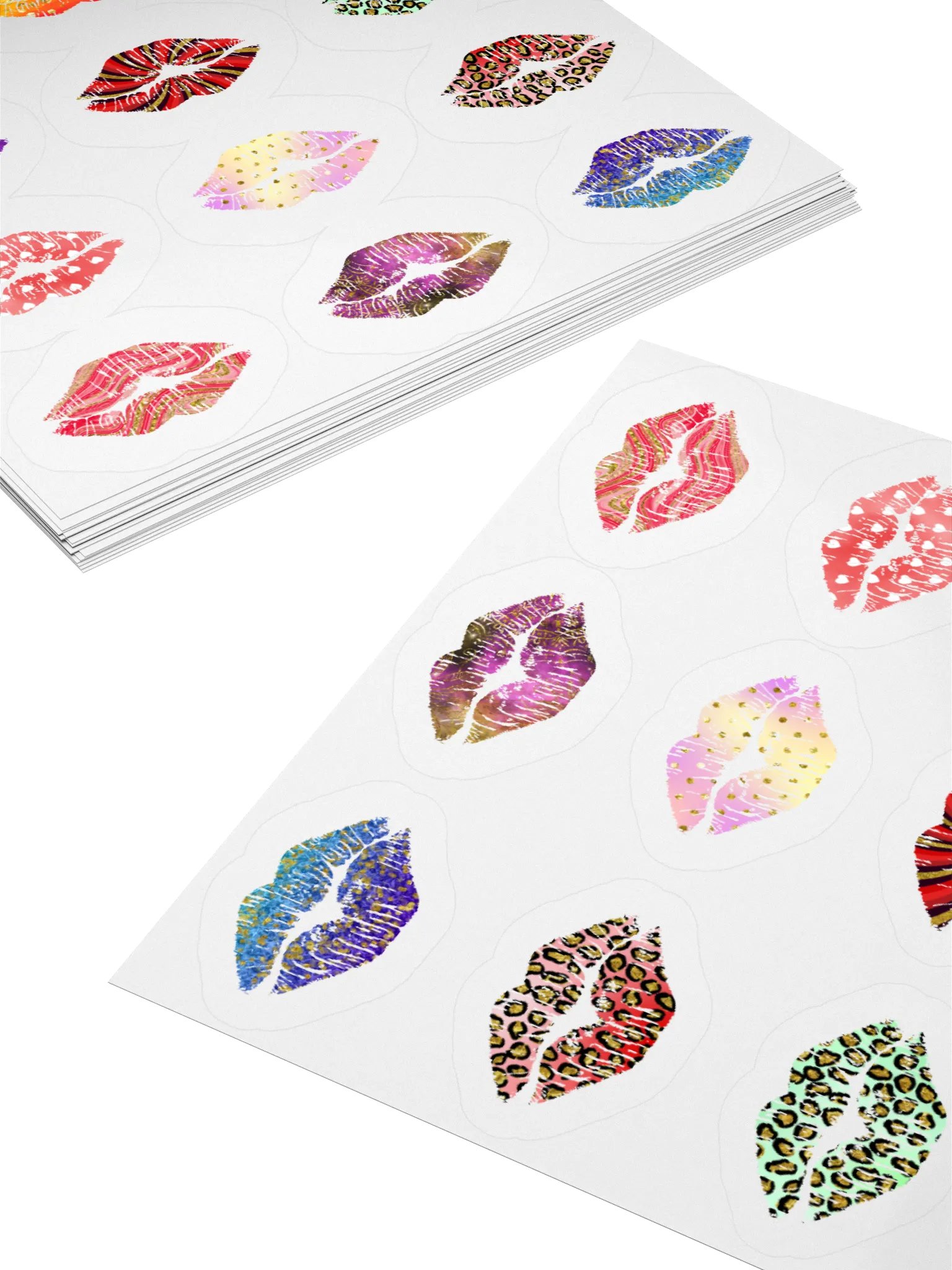 Colorfull Kisses - Kiss Cut Stickers product image (10)