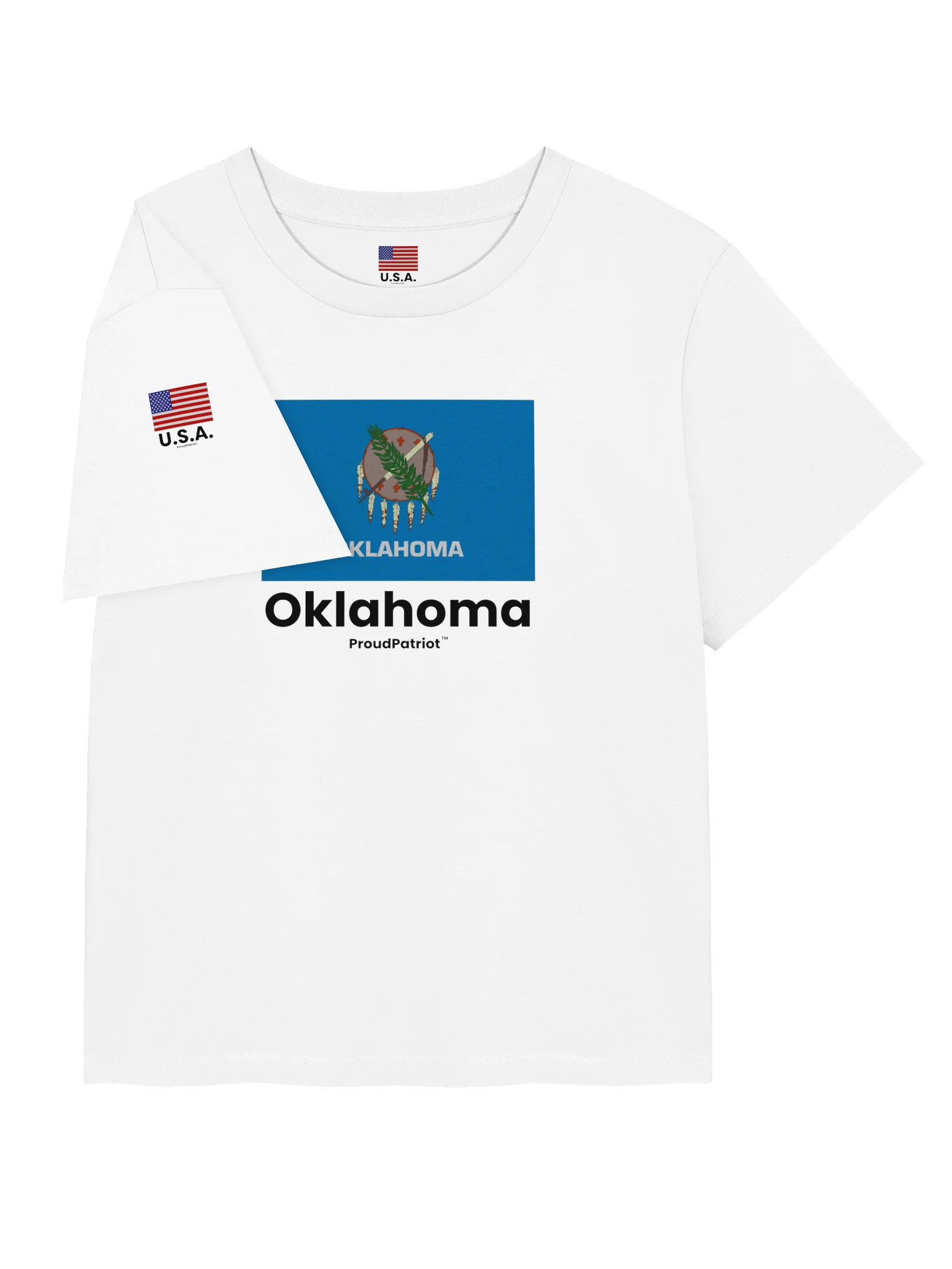 Oklahoma Women's Ribbed Neck T-Shirt product image (7)