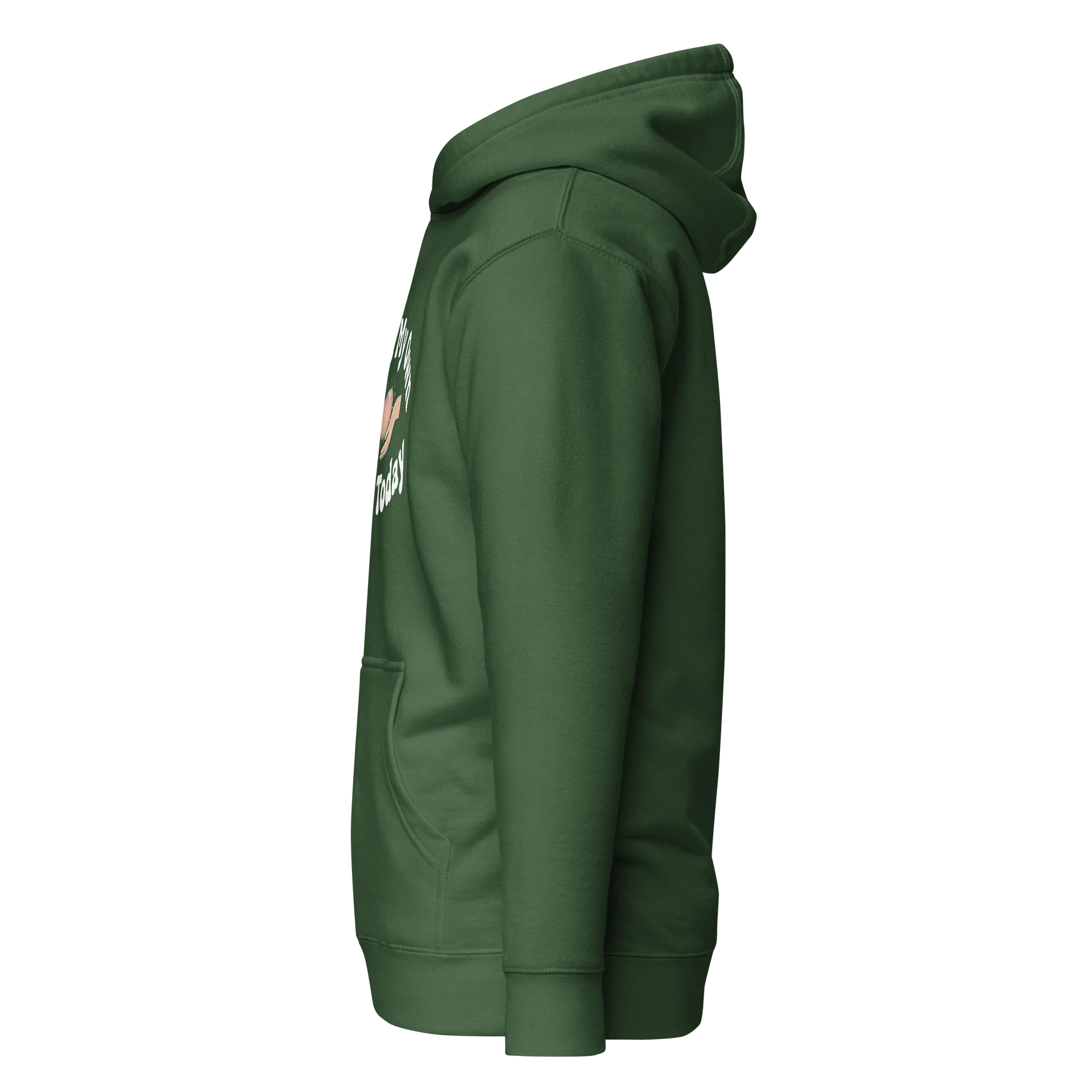 “I Met My Own Needs Today” Dark Green Hoodie product image (4)