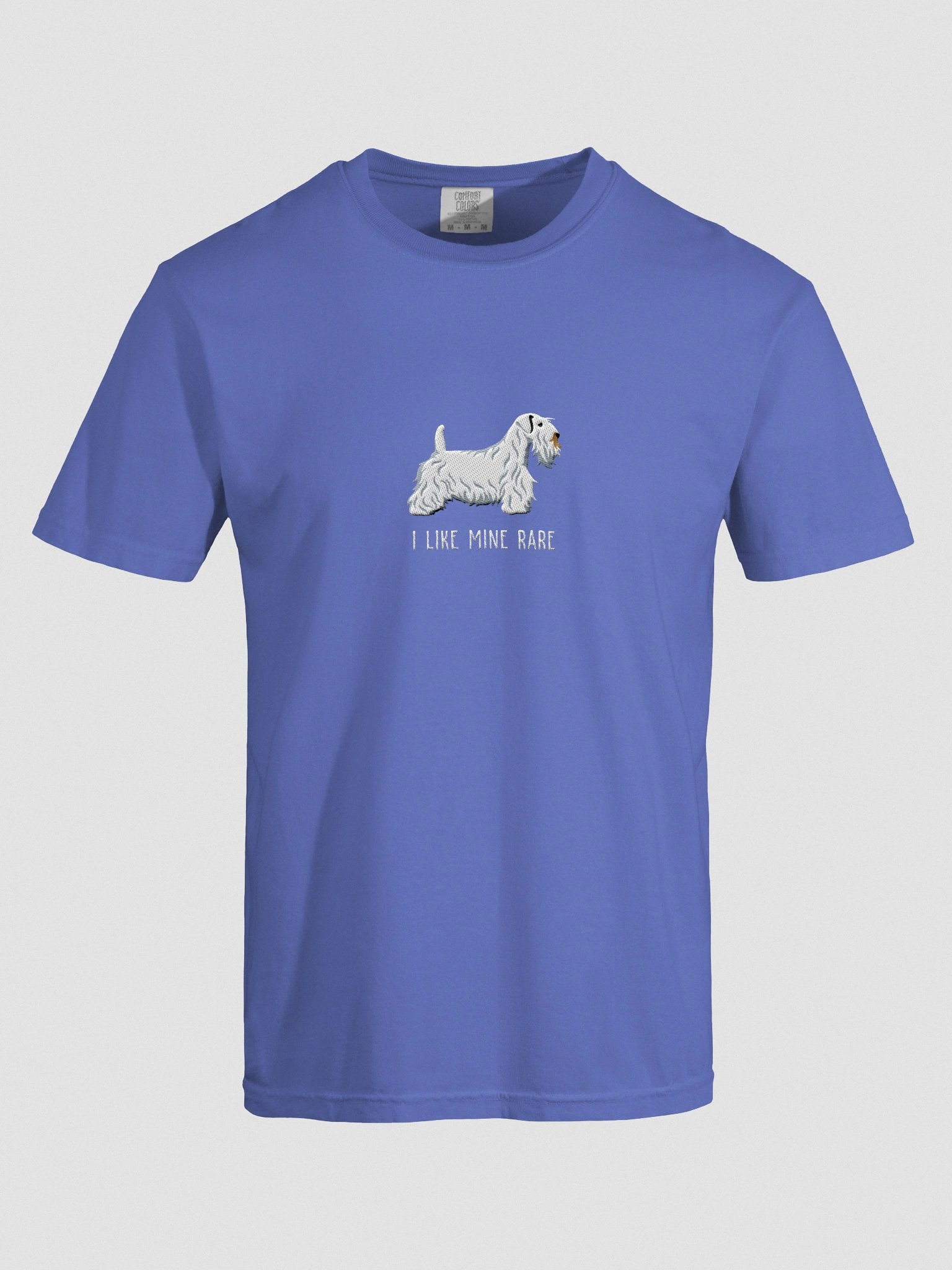 I Like Mine Rare T-Shirt(Embroidered) of a Sealyham Terrier(White) product image (10)