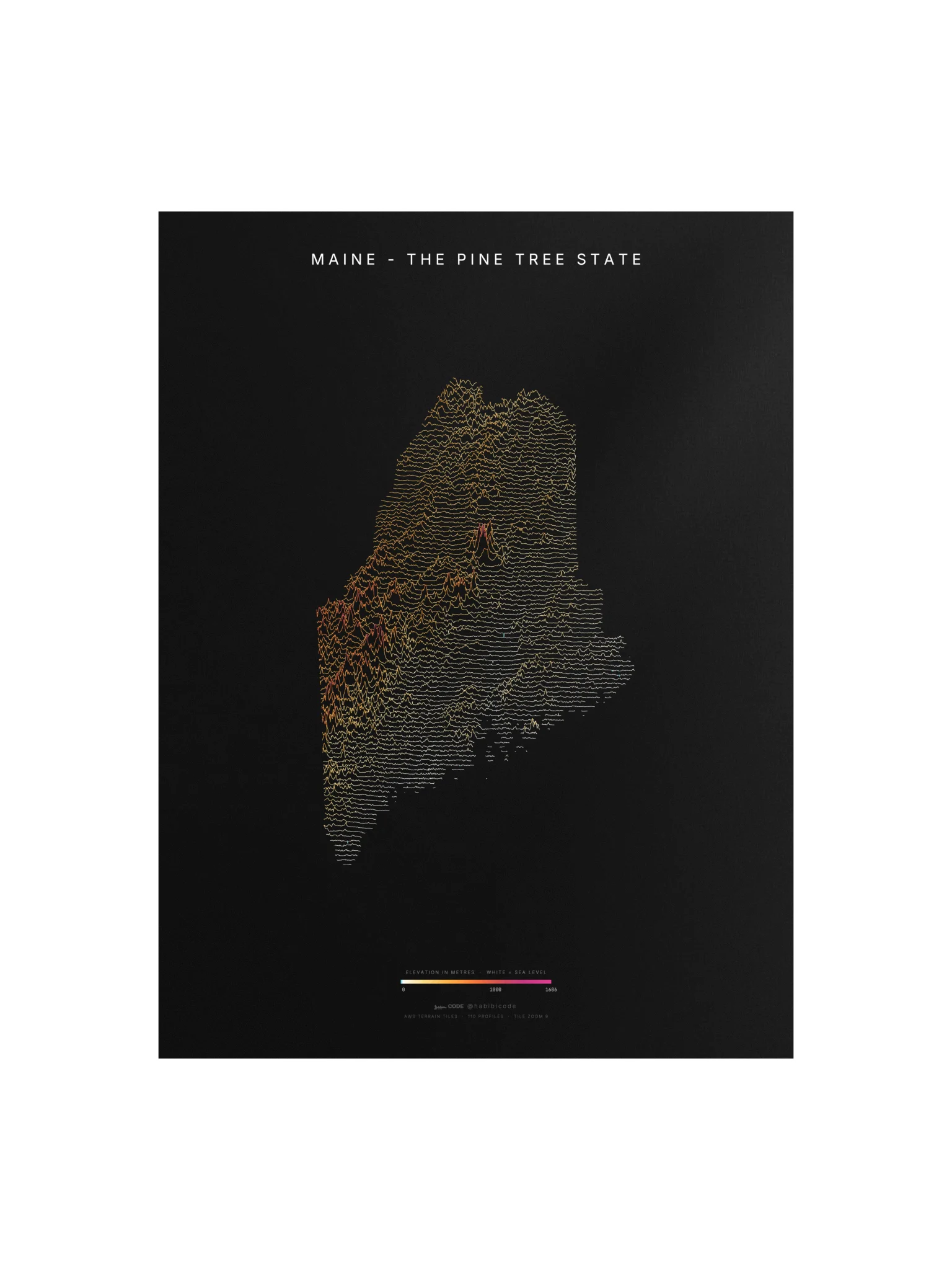 Ridgeline Poster - Maine product image (1)