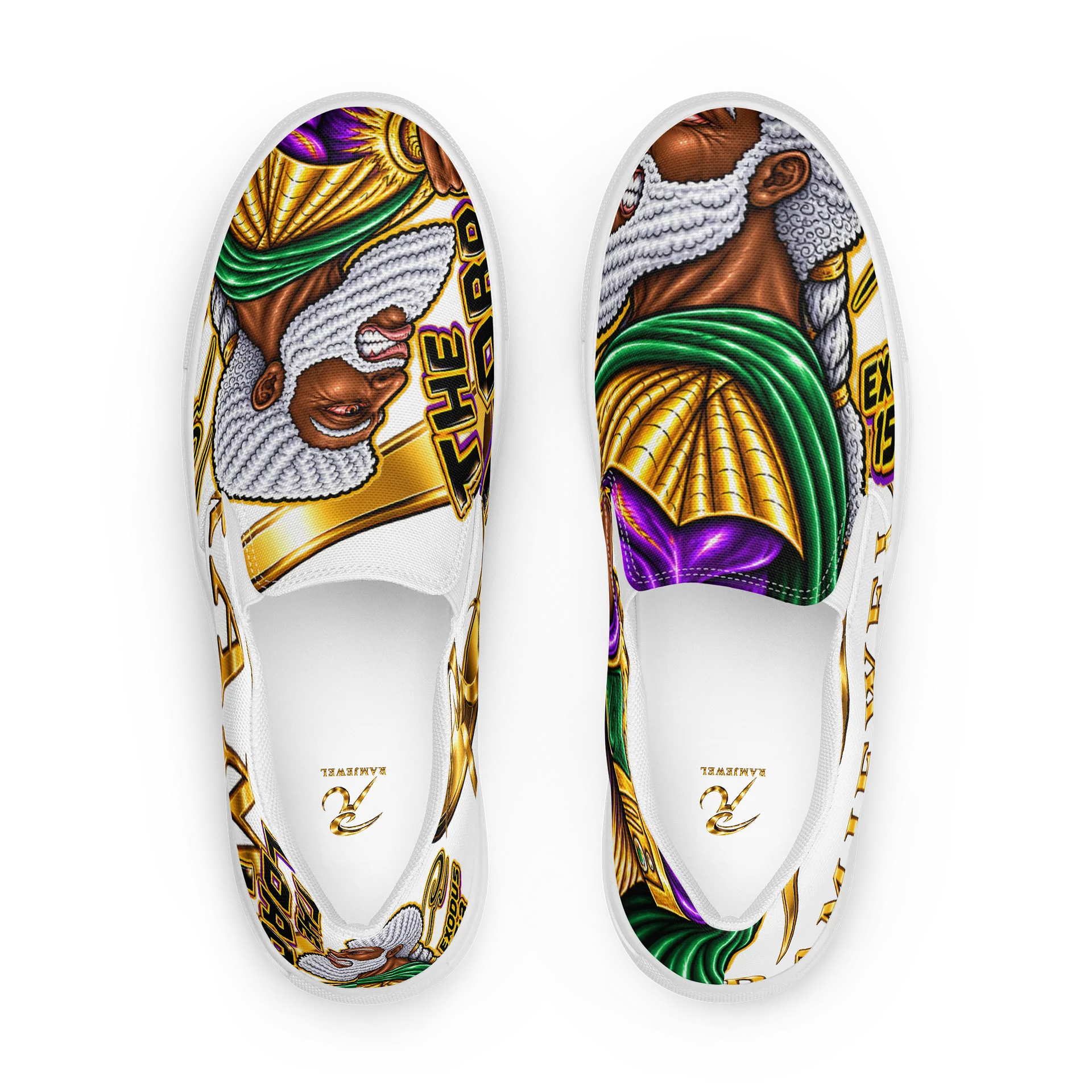 The Lord, A Man of War Graphic Slip-On Shoes product image (1)