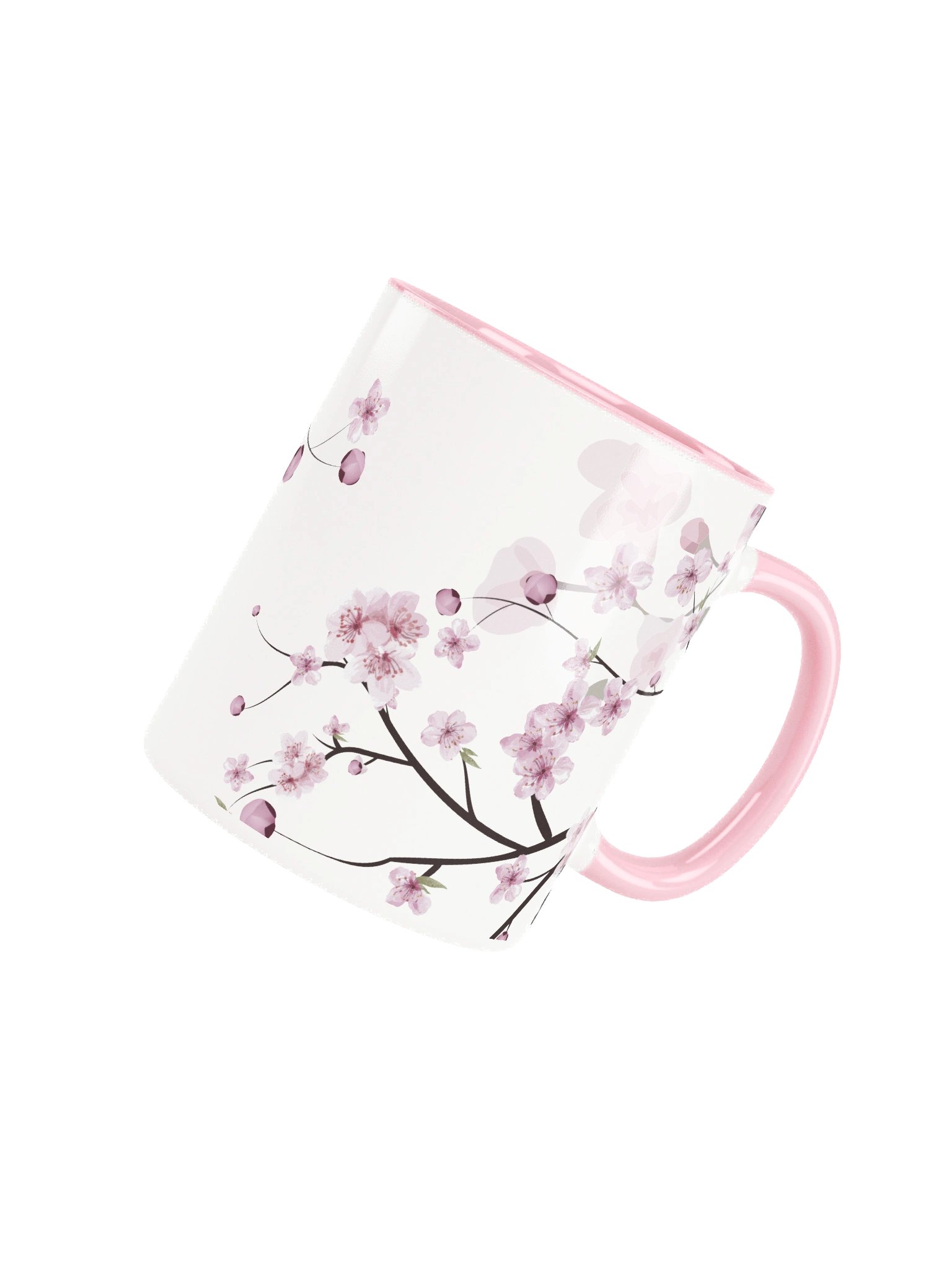 Cherry Blossom Pink & White Mug product image (4)