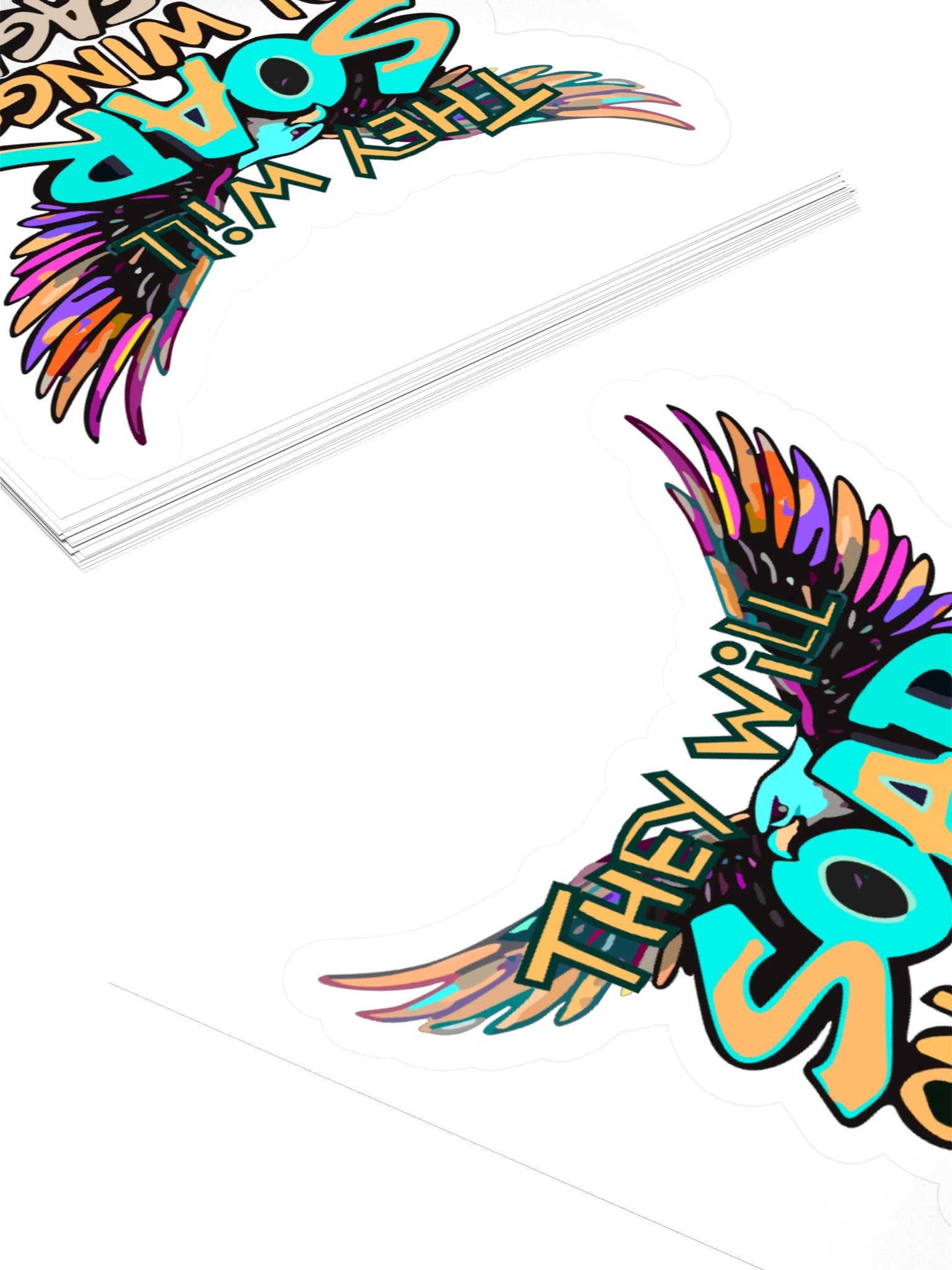 They Will Soar on Wings Like Eagles Vinyl Sticker product image (4)