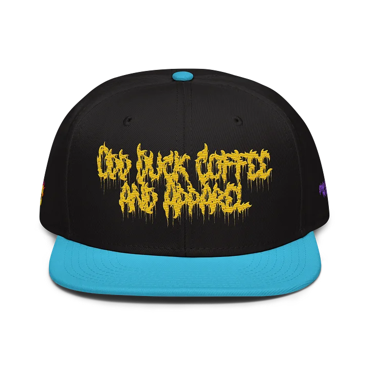 Odd Duck Coffee and Apparel Death Metal Logo Wool Snapback Hat product image (1)