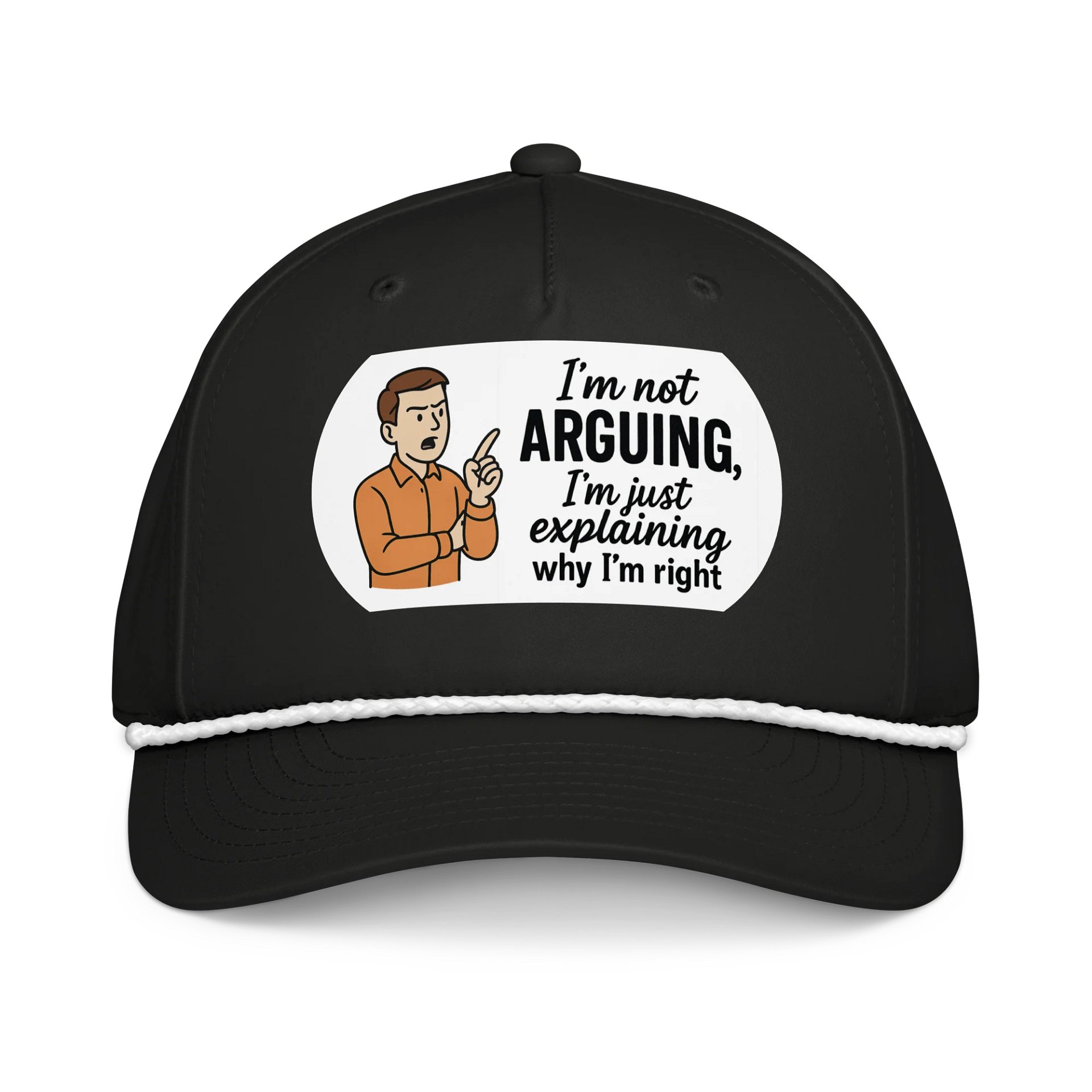 I'm not Arguing (Male) Richardson Five-Panel Classic Rope Cap product image (1)