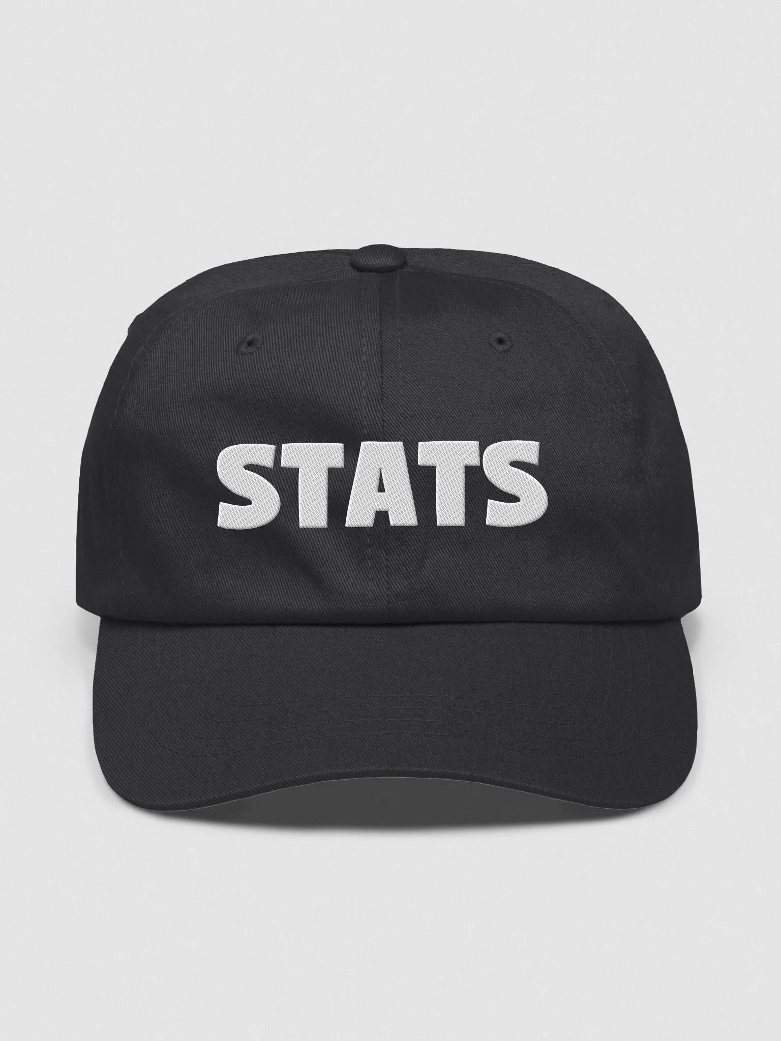 Stats hat (black) product image (1)