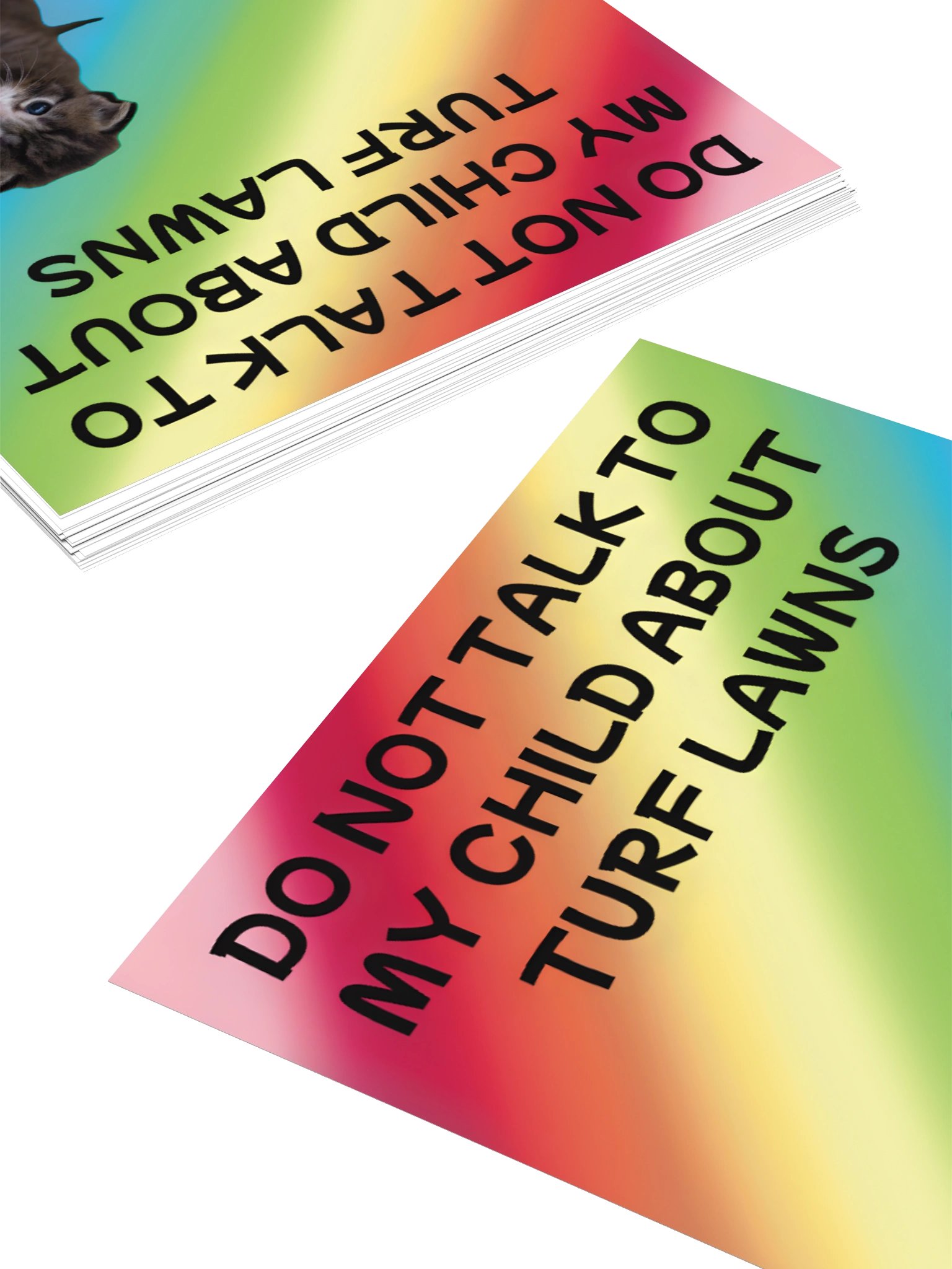 Do Not Talk To My Child About Turf Lawns Sticker product image (12)