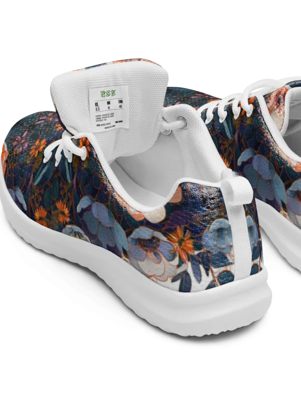 Midnight Bloom: Florale Art-Deco Women's Sneakers product image (6)