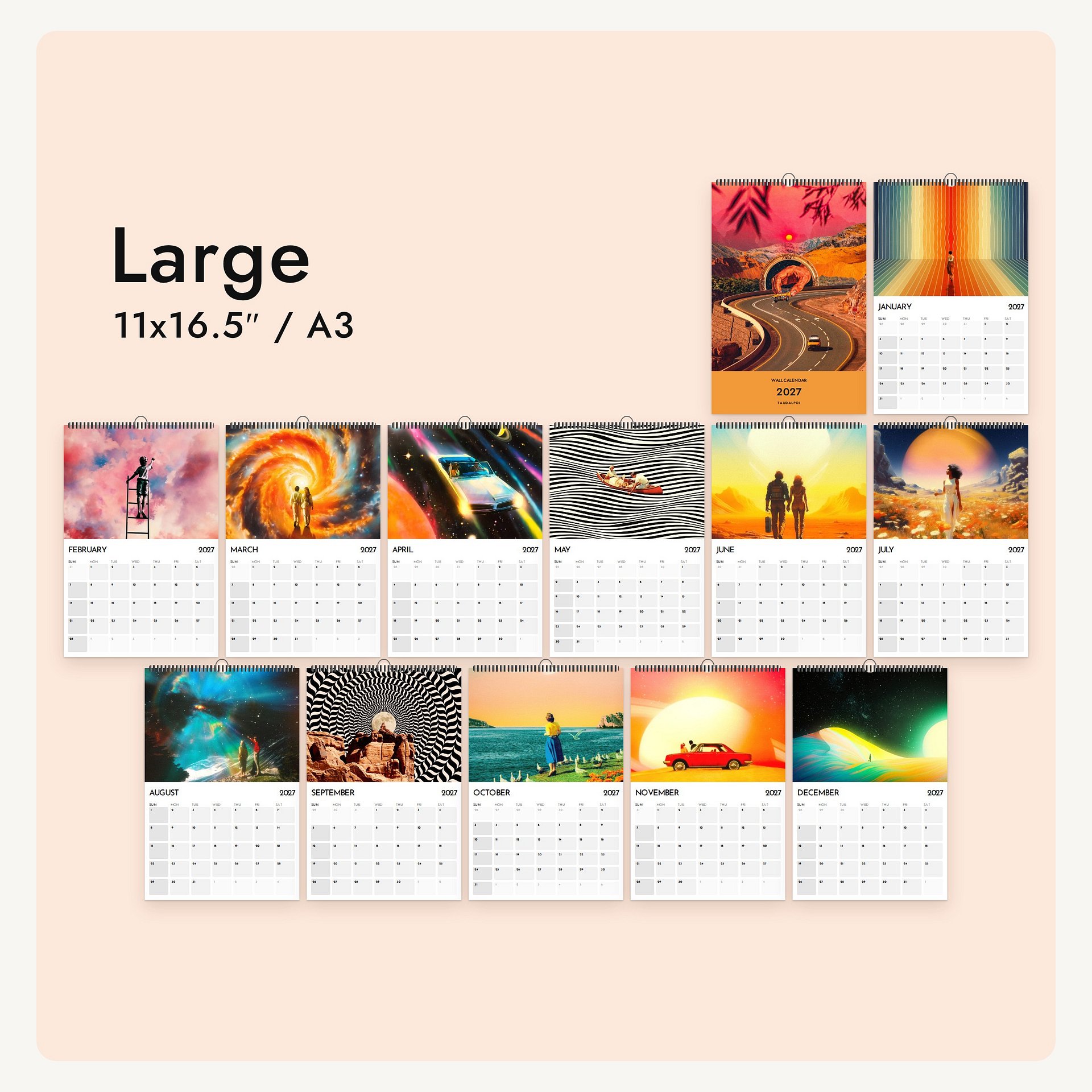 Cosmic Rainbows 2027 Calendar product image (11)
