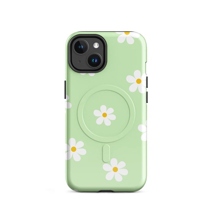 Cute Floral Magnetic MagSafe® iPhone® Tough Case, 14, 15, 16, 17, Pro, Pro Max, Plus Cases. product image (2)