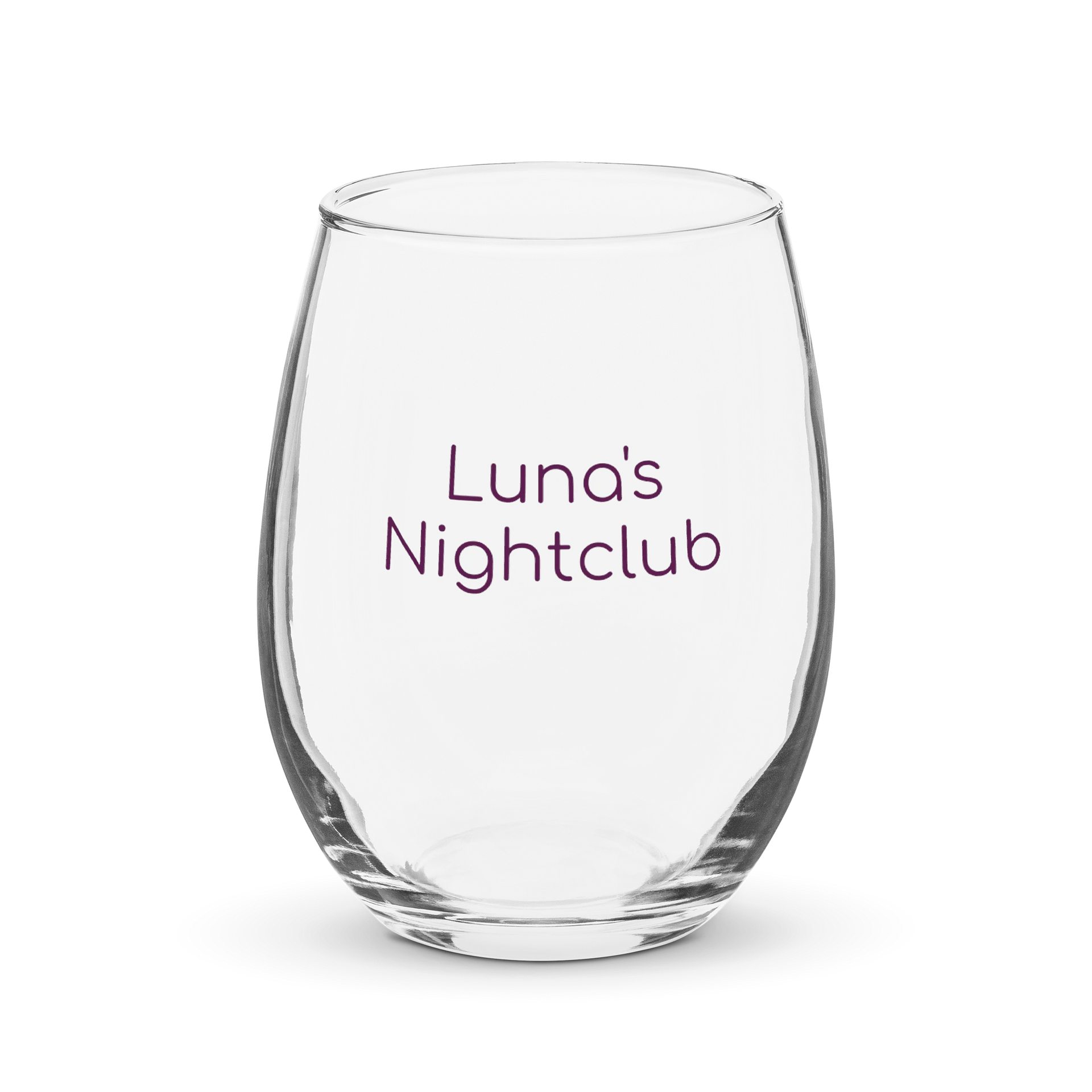 Luna's Nightclub Stemless Wine Glass product image (1)