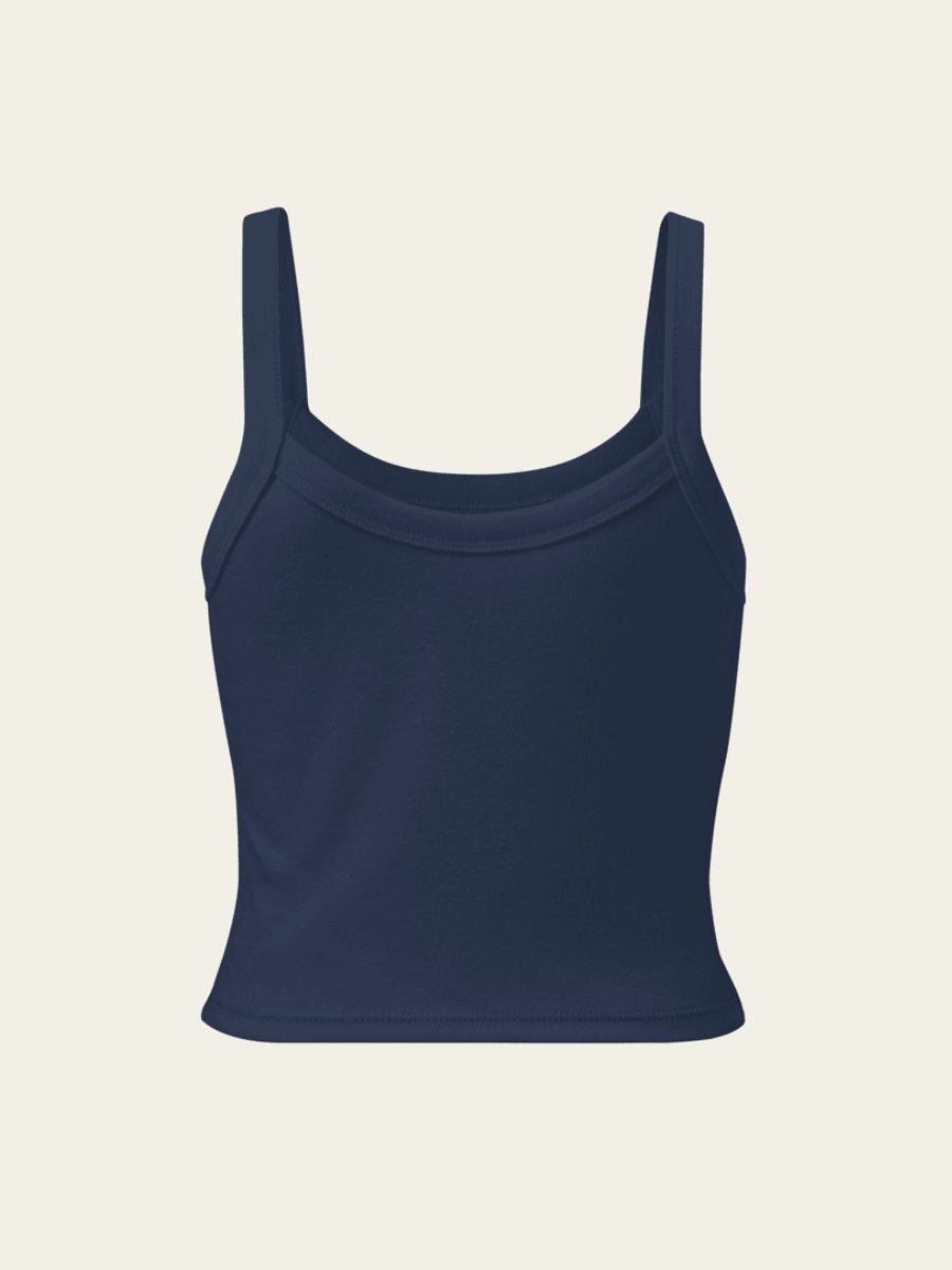 Ribbed Cherry Tank Top - Navy product image (4)