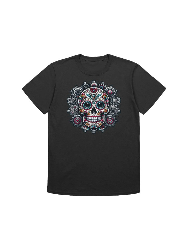 Steampunk Sugar Skull Art - Clockwork Day of the Dead T-Shirt product image (1)
