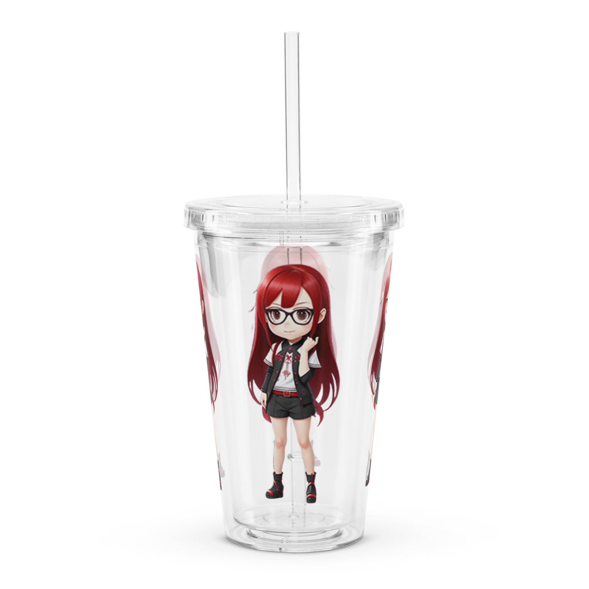 (Red CHIBI) K Clear Plastic Tumbler product image (3)