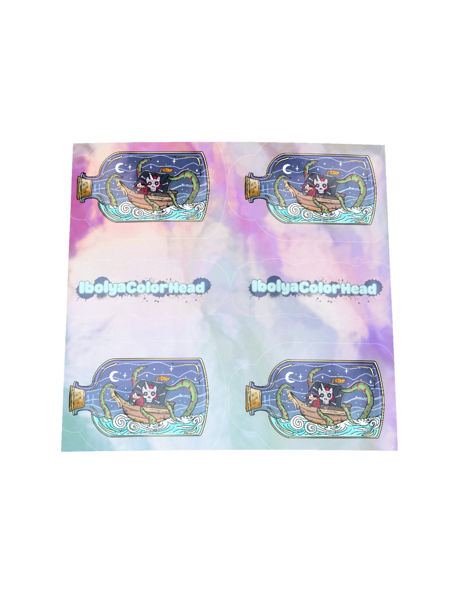 Captain Ibo Holographic Sticker product image (1)