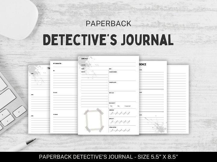 Murder Mystery Party Detective's Journal product image (2)