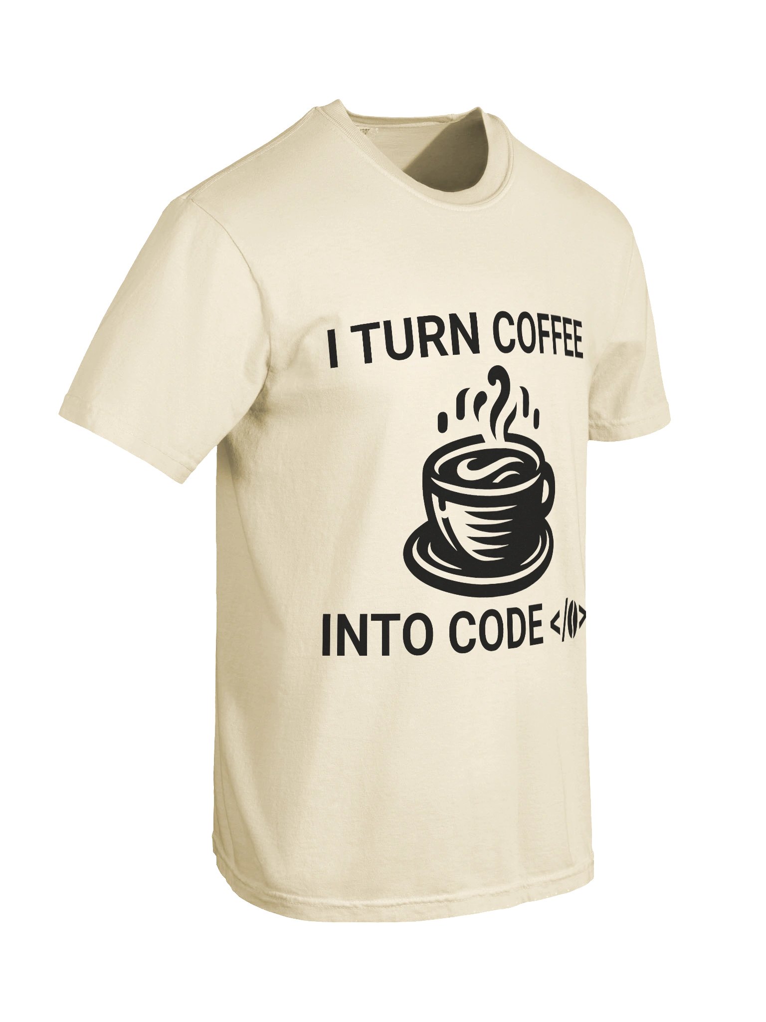 I Turn Coffee Into Code T-Shirt | Funny Programmer & Developer Coffee Tee product image (6)