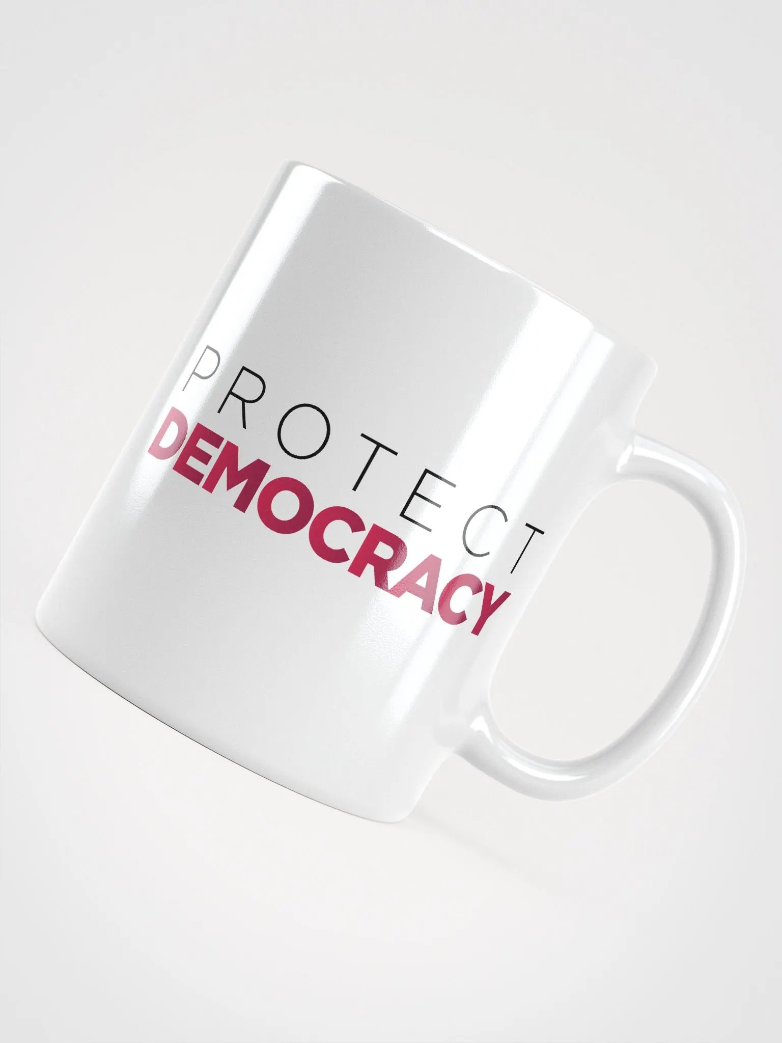 "Protect Democracy" White Coffee Mug product image (10)
