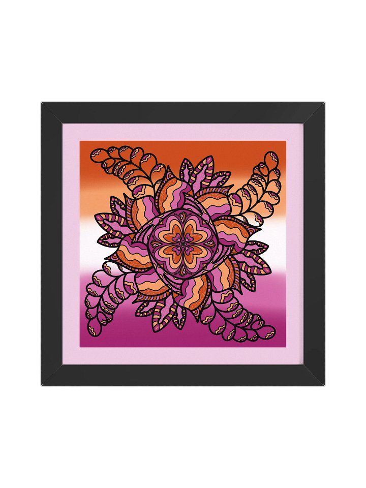 Lesbian Pride! Framed Art Print product image (7)