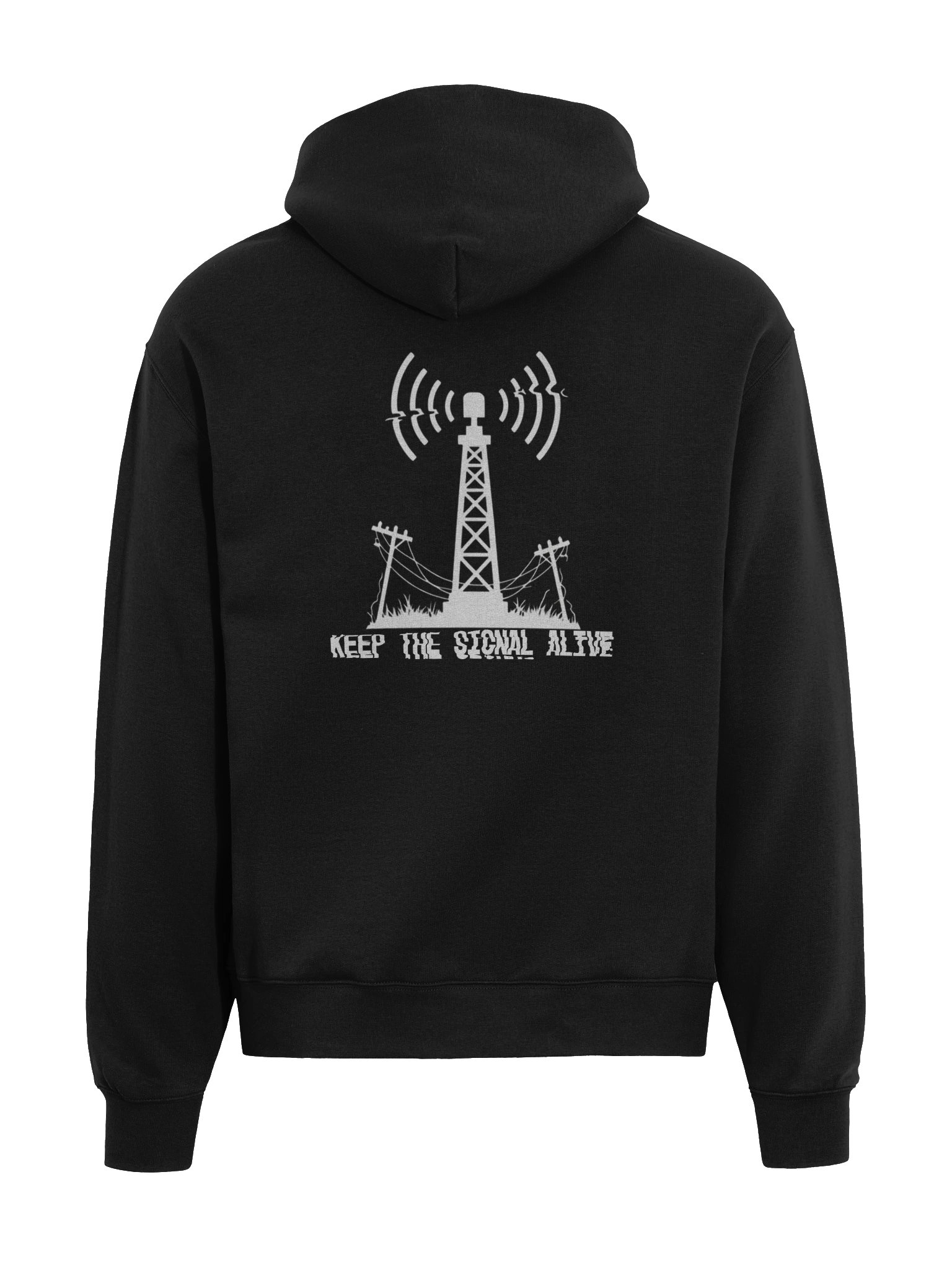 Signal Hoodie (Black) product image (1)