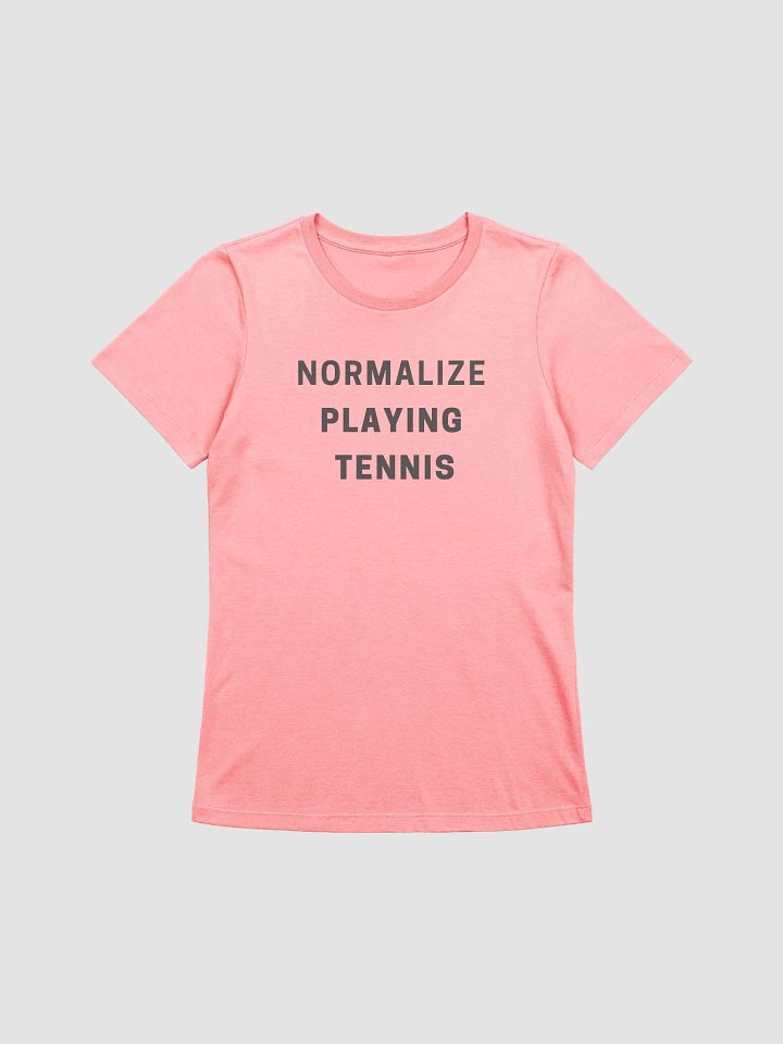 Normalize Playing Tennis Pink T-Shirt product image (1)